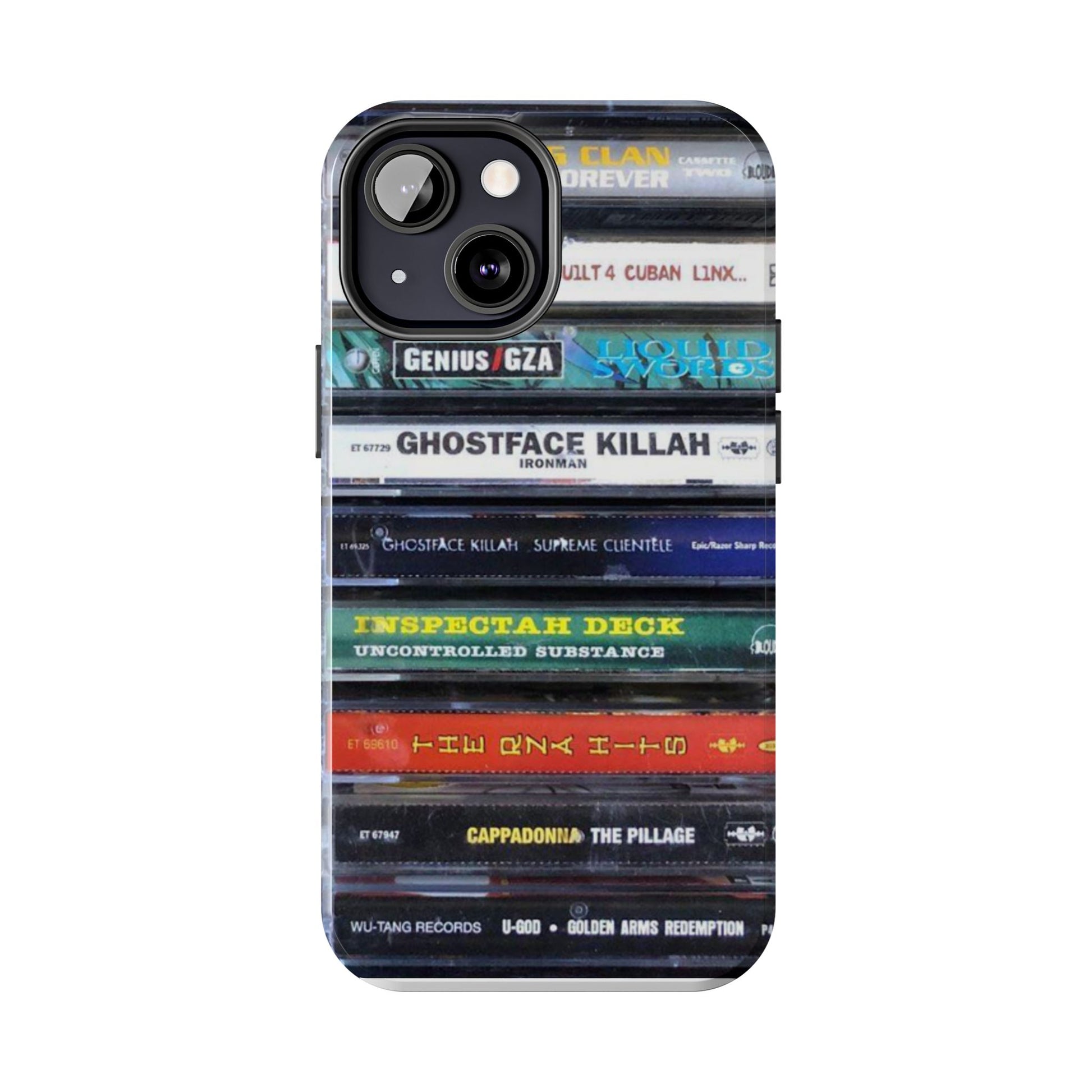 Hip Hop Music Cassette Phone Case | Tough Phone Covers for Music Lovers, Wu solo albums Gifts, Rap Phone Accessories