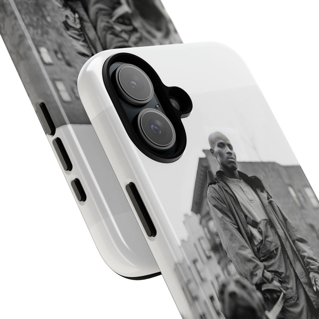 Black & White DMX Tough Phone Case, Urban Style Cover, Pet Lover Gift, Trendy Cell Phone Accessory, Durable Protection
