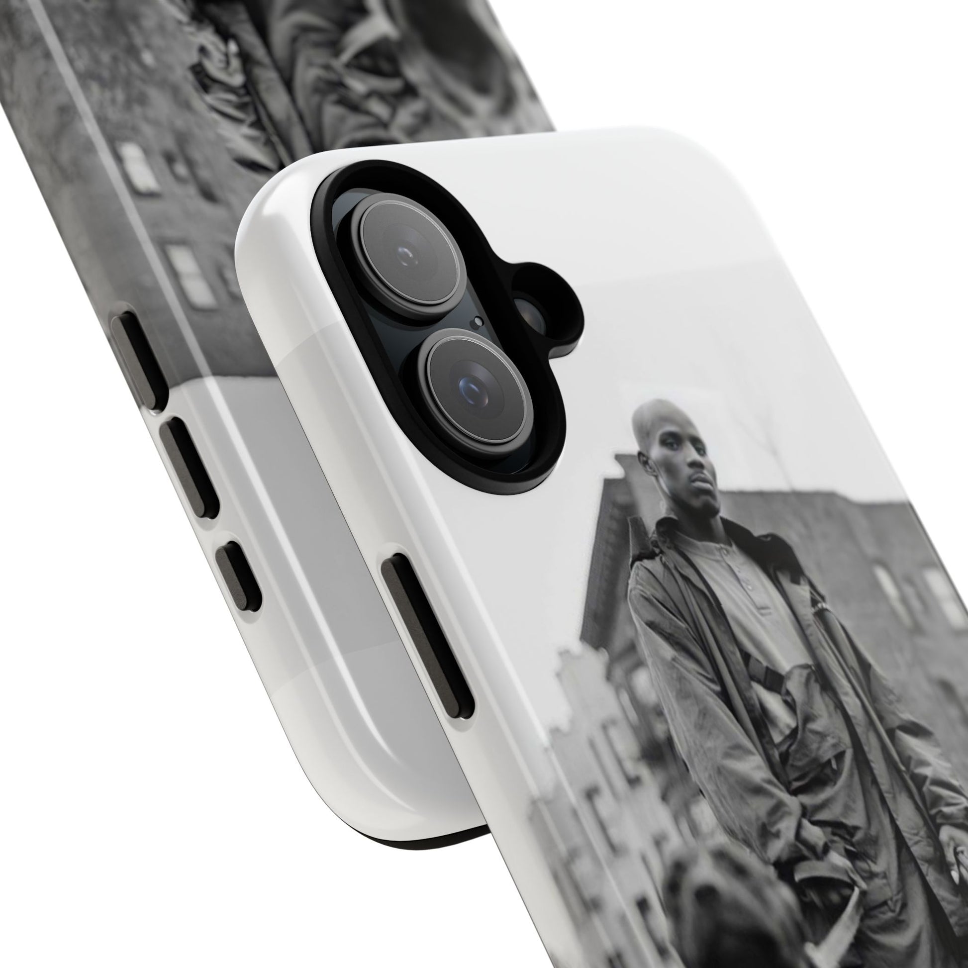 Black & White DMX Tough Phone Case, Urban Style Cover, Pet Lover Gift, Trendy Cell Phone Accessory, Durable Protection