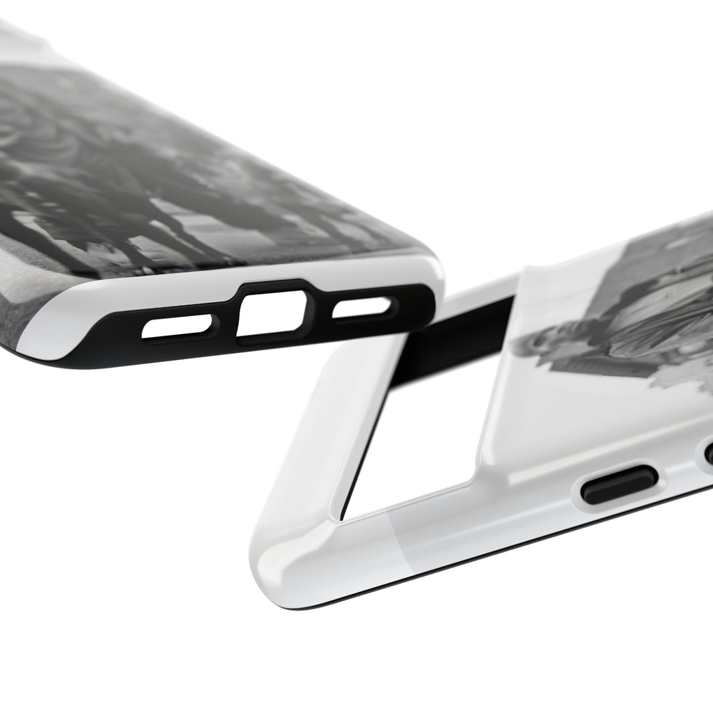 Black & White DMX Tough Phone Case, Urban Style Cover, Pet Lover Gift, Trendy Cell Phone Accessory, Durable Protection