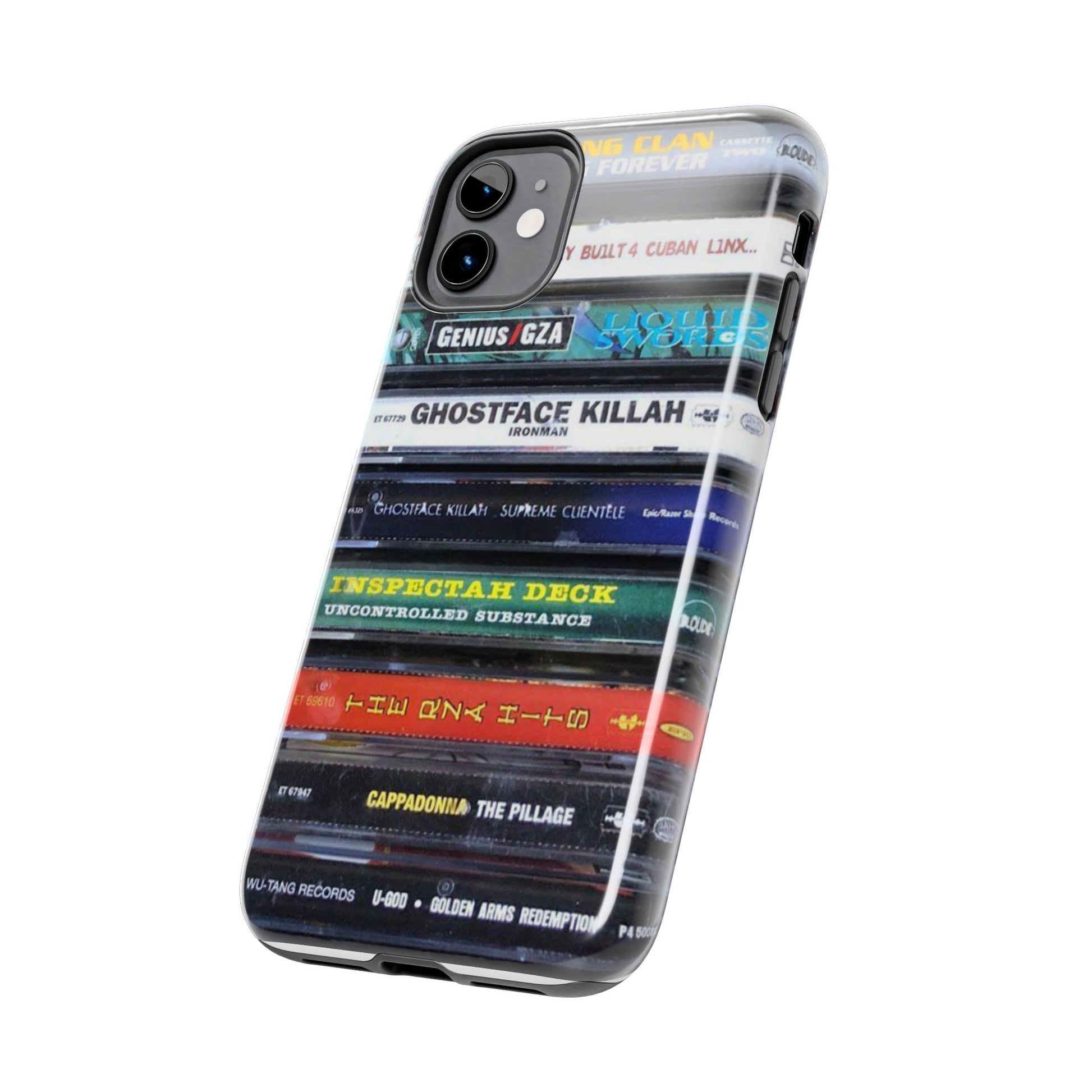 Hip Hop Music Cassette Phone Case | Tough Phone Covers for Music Lovers, Wu solo albums Gifts, Rap Phone Accessories