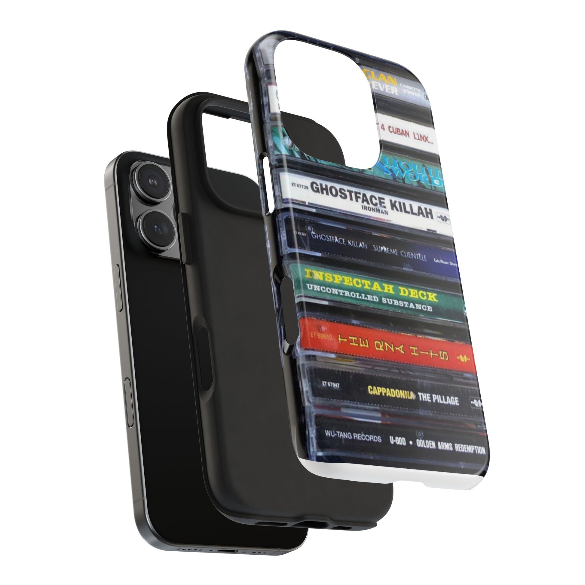Hip Hop Music Cassette Phone Case | Tough Phone Covers for Music Lovers, Wu solo albums Gifts, Rap Phone Accessories