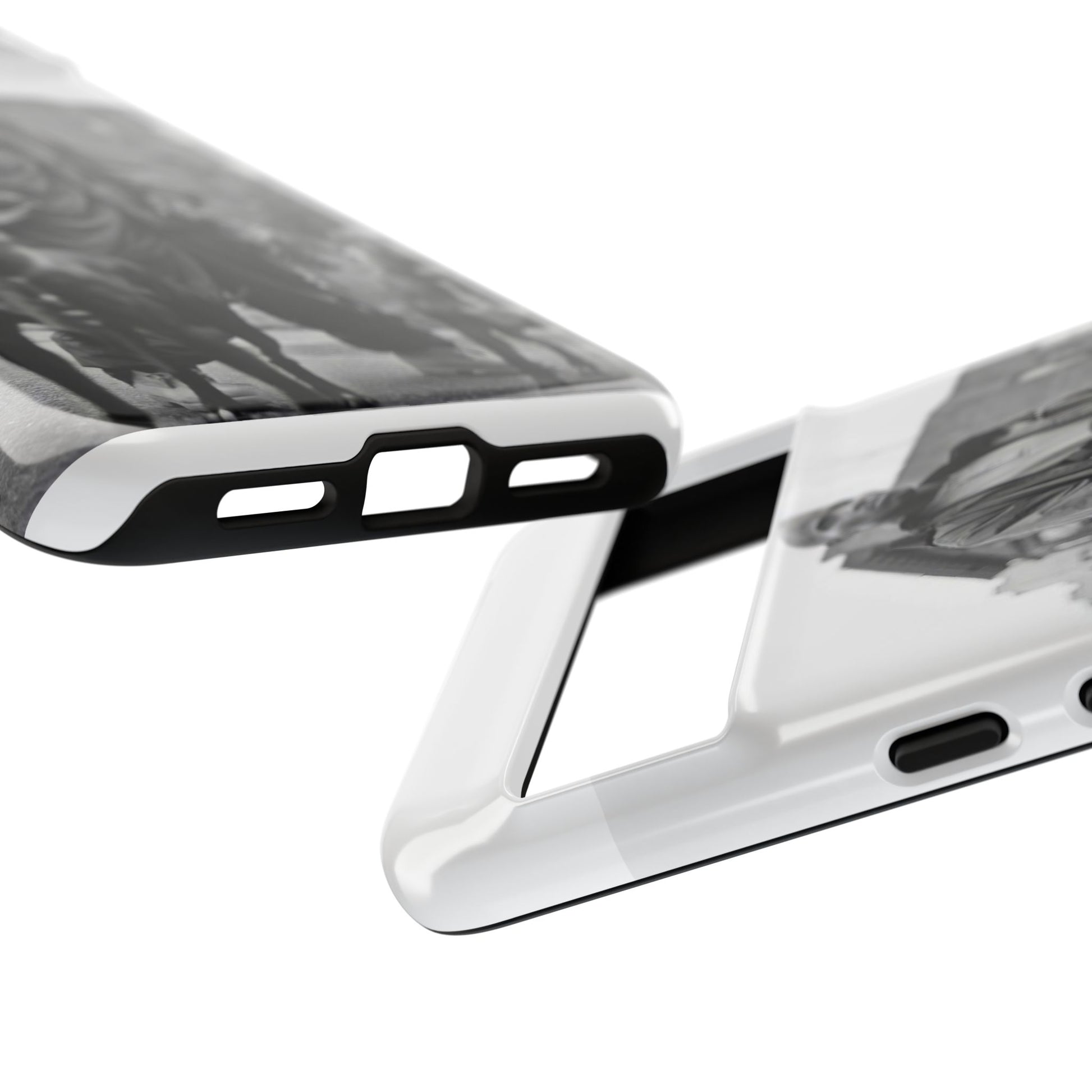 Black & White DMX Tough Phone Case, Urban Style Cover, Pet Lover Gift, Trendy Cell Phone Accessory, Durable Protection
