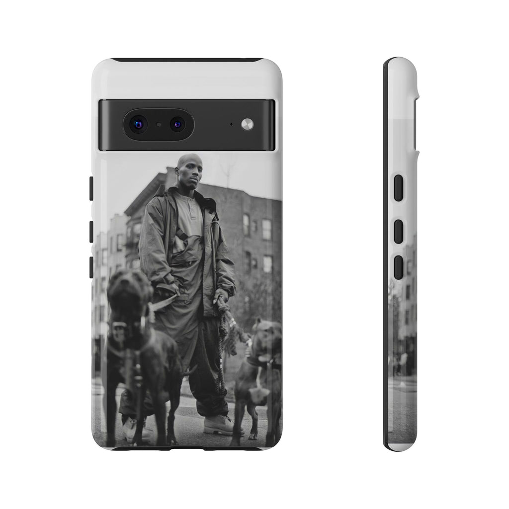 Black & White DMX Tough Phone Case, Urban Style Cover, Pet Lover Gift, Trendy Cell Phone Accessory, Durable Protection