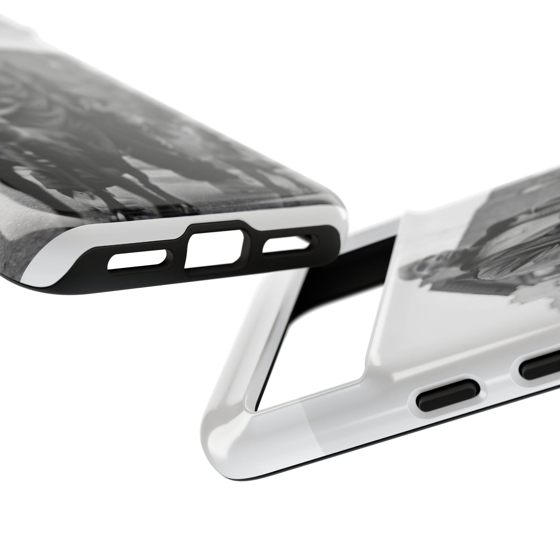 Black & White DMX Tough Phone Case, Urban Style Cover, Pet Lover Gift, Trendy Cell Phone Accessory, Durable Protection
