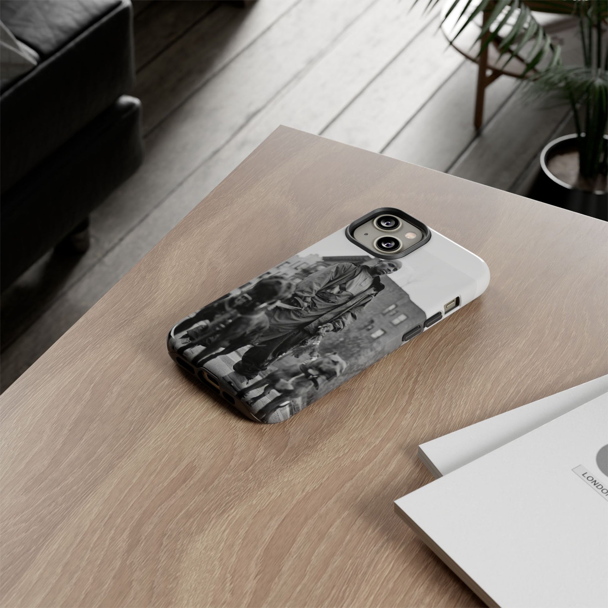 Black & White DMX Tough Phone Case, Urban Style Cover, Pet Lover Gift, Trendy Cell Phone Accessory, Durable Protection