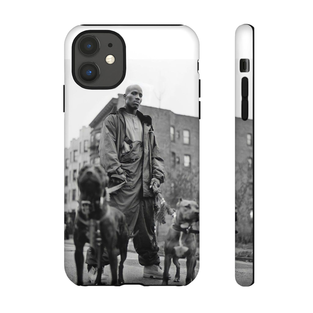 Black & White DMX Tough Phone Case, Urban Style Cover, Pet Lover Gift, Trendy Cell Phone Accessory, Durable Protection
