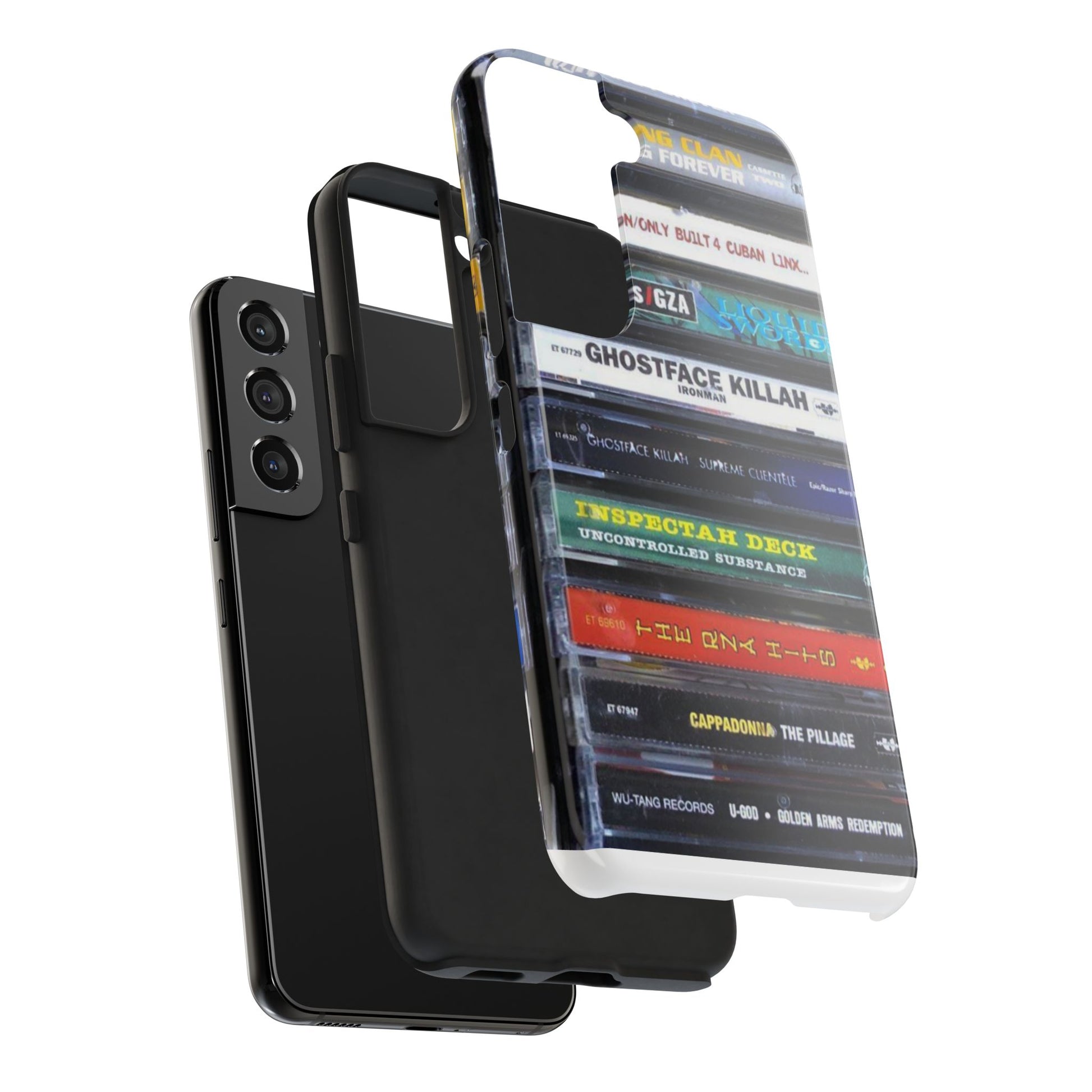 Hip Hop Music Cassette Phone Case | Tough Phone Covers for Music Lovers, Wu solo albums Gifts, Rap Phone Accessories