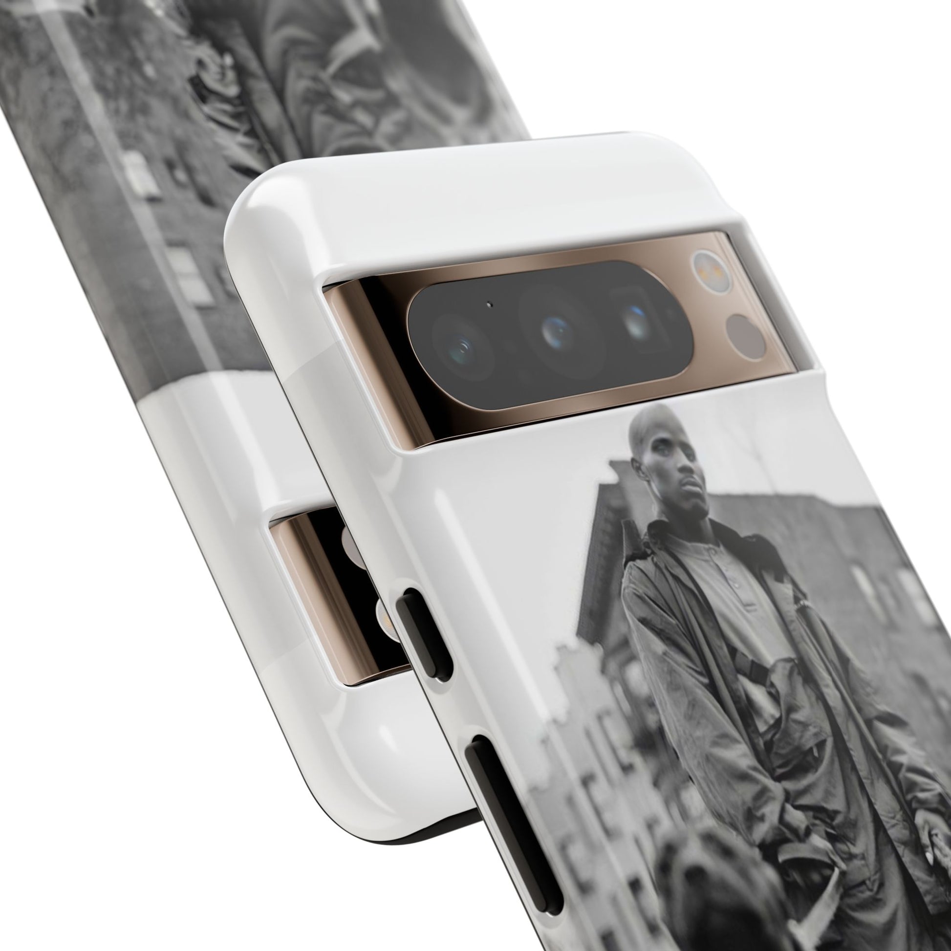 Black & White DMX Tough Phone Case, Urban Style Cover, Pet Lover Gift, Trendy Cell Phone Accessory, Durable Protection