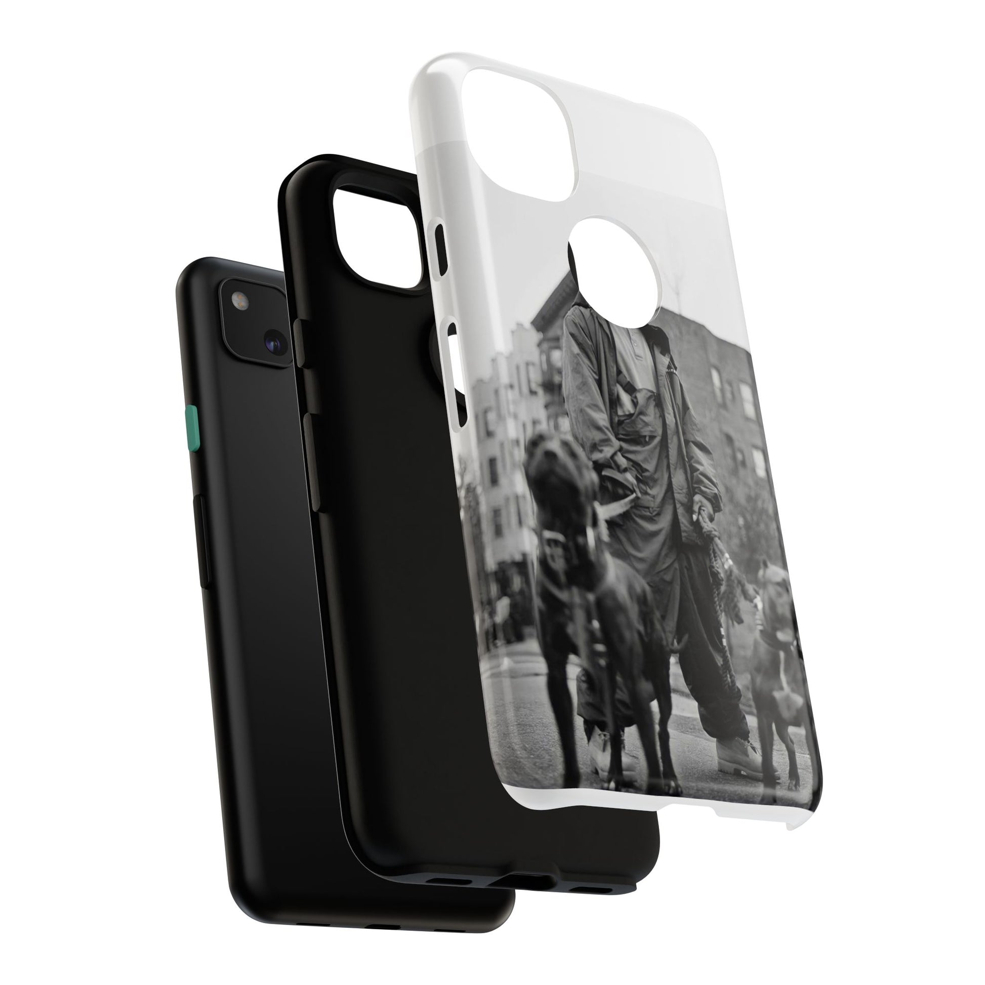 Black & White DMX Tough Phone Case, Urban Style Cover, Pet Lover Gift, Trendy Cell Phone Accessory, Durable Protection