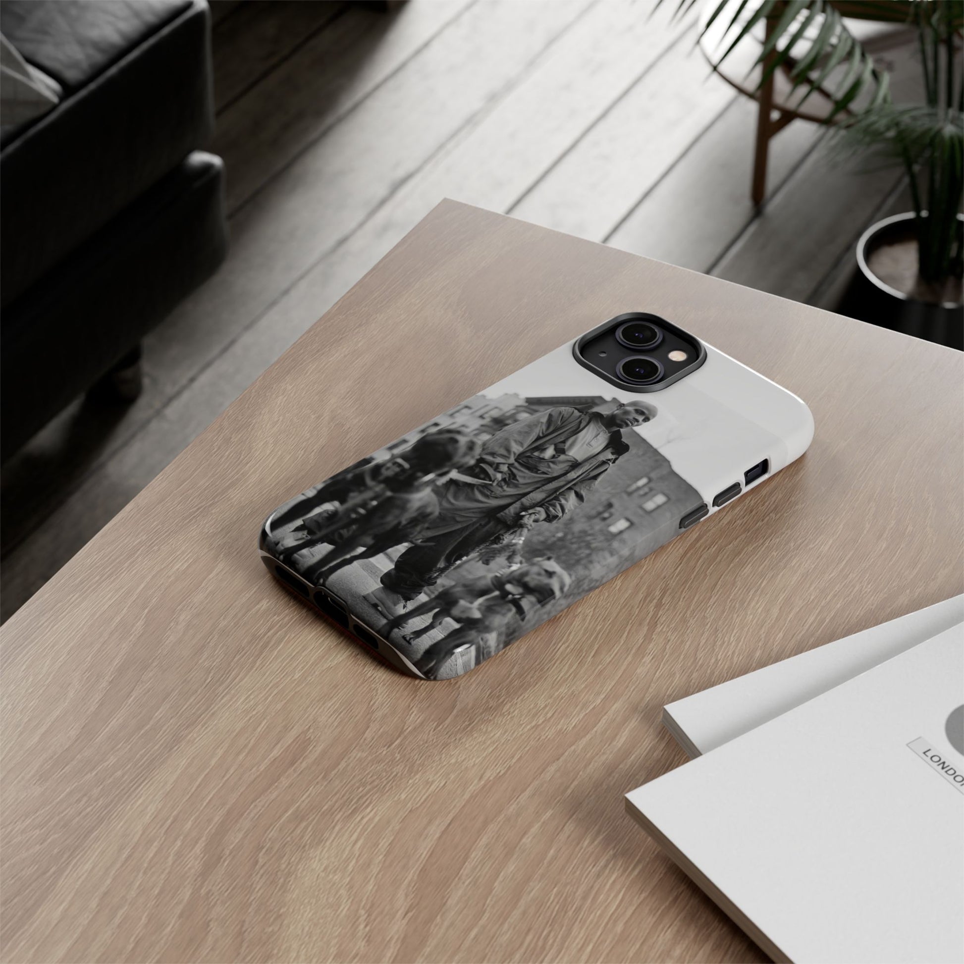 Black & White DMX Tough Phone Case, Urban Style Cover, Pet Lover Gift, Trendy Cell Phone Accessory, Durable Protection