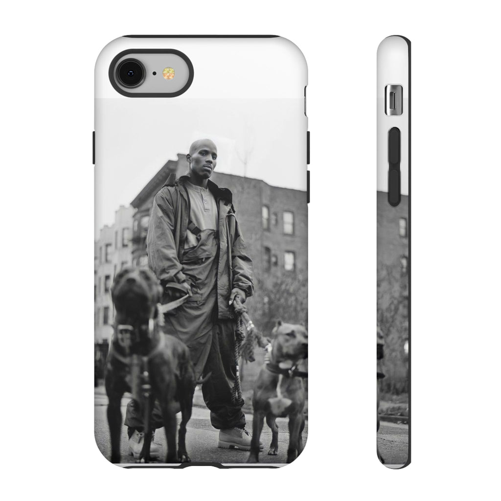 Black & White DMX Tough Phone Case, Urban Style Cover, Pet Lover Gift, Trendy Cell Phone Accessory, Durable Protection