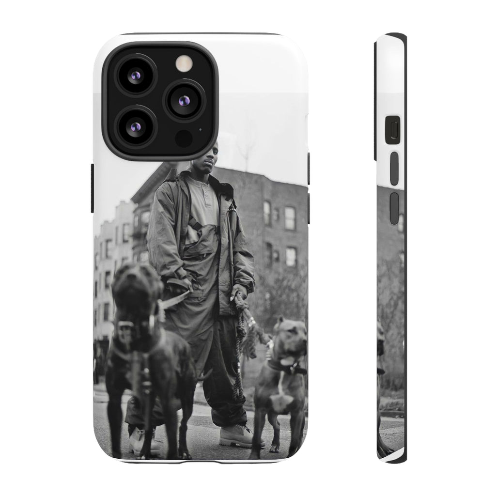 Black & White DMX Tough Phone Case, Urban Style Cover, Pet Lover Gift, Trendy Cell Phone Accessory, Durable Protection