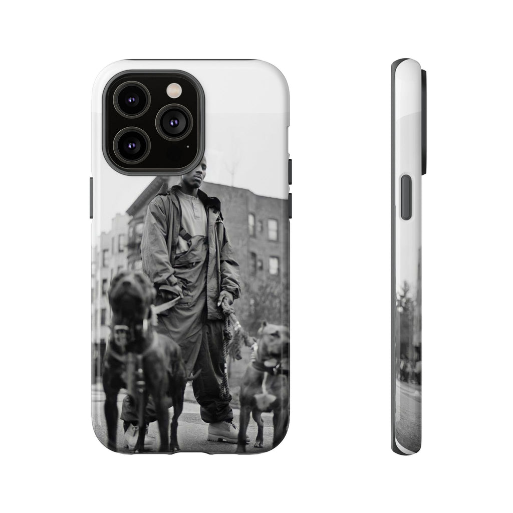 Black & White DMX Tough Phone Case, Urban Style Cover, Pet Lover Gift, Trendy Cell Phone Accessory, Durable Protection