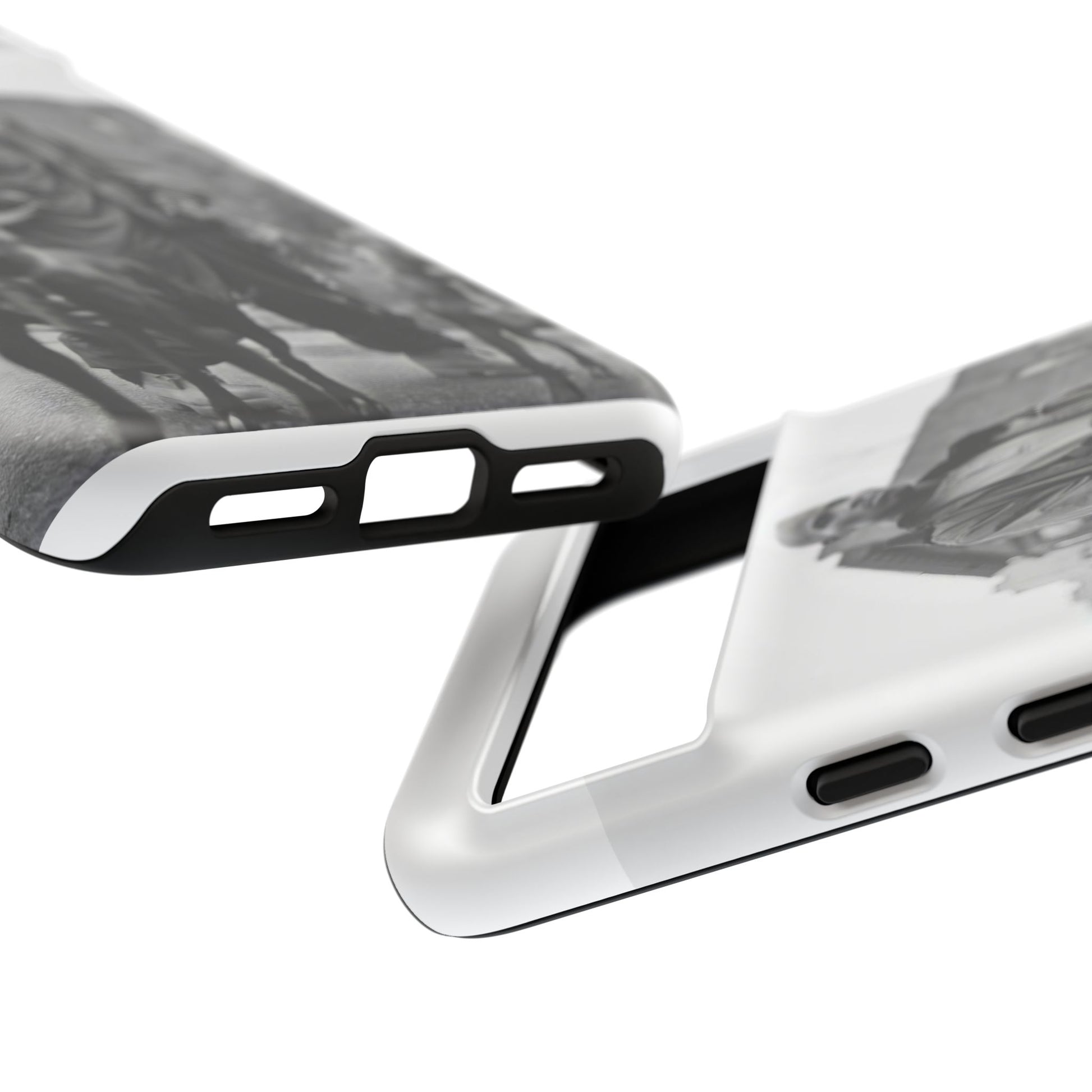 Black & White DMX Tough Phone Case, Urban Style Cover, Pet Lover Gift, Trendy Cell Phone Accessory, Durable Protection
