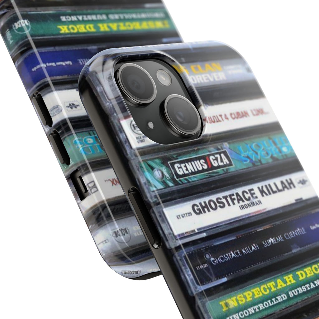 Hip Hop Music Cassette Phone Case | Tough Phone Covers for Music Lovers, Wu solo albums Gifts, Rap Phone Accessories