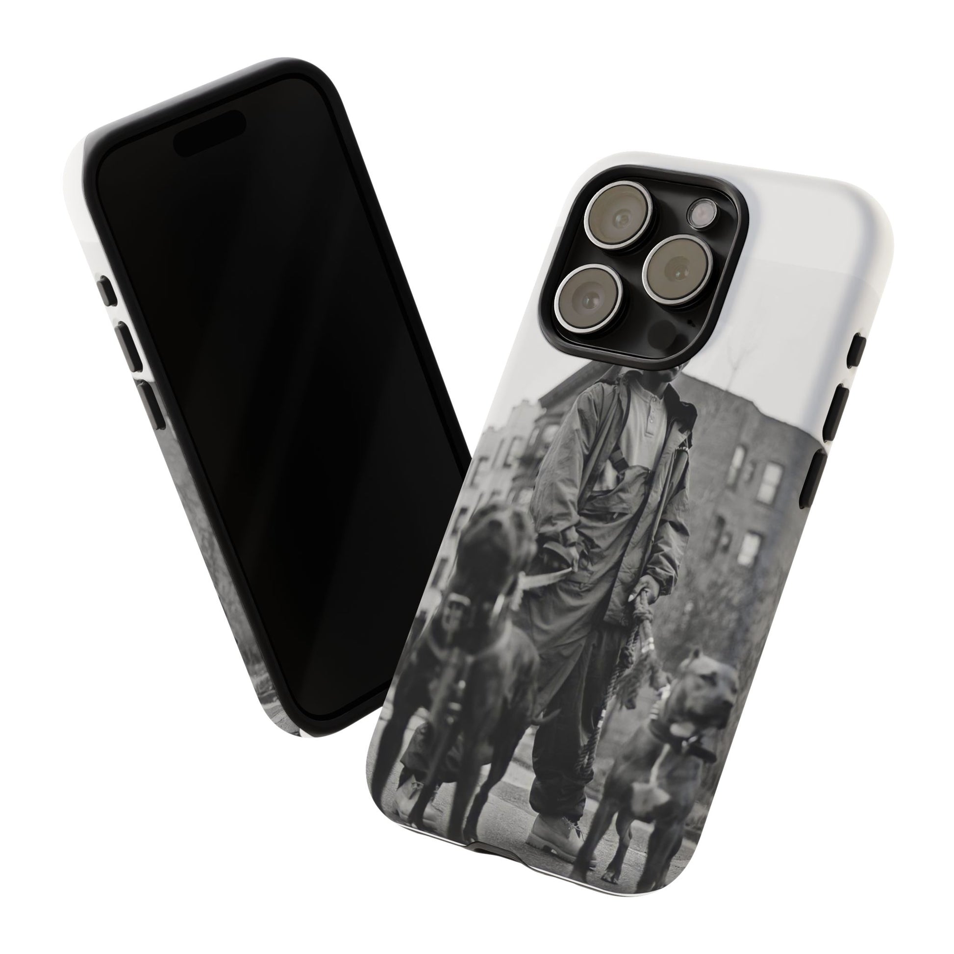 Black & White DMX Tough Phone Case, Urban Style Cover, Pet Lover Gift, Trendy Cell Phone Accessory, Durable Protection