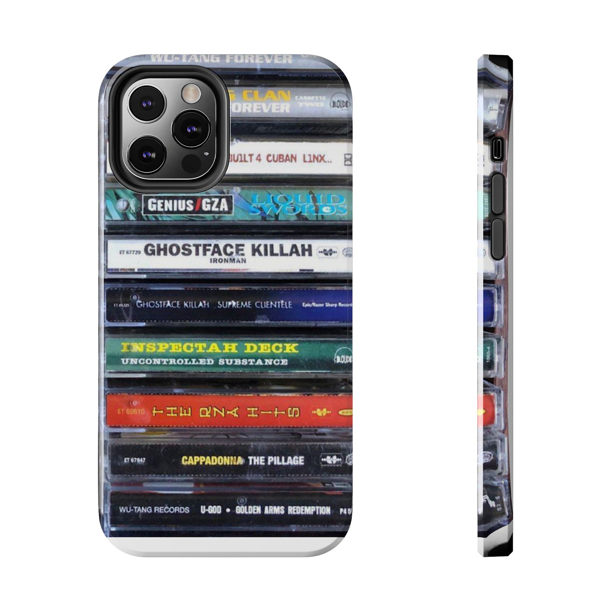 Hip Hop Music Cassette Phone Case | Tough Phone Covers for Music Lovers, Wu solo albums Gifts, Rap Phone Accessories