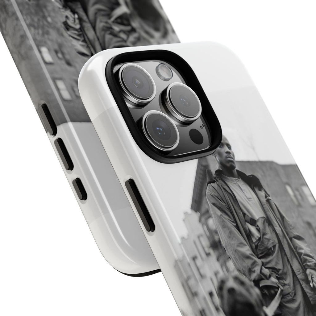 Black & White DMX Tough Phone Case, Urban Style Cover, Pet Lover Gift, Trendy Cell Phone Accessory, Durable Protection