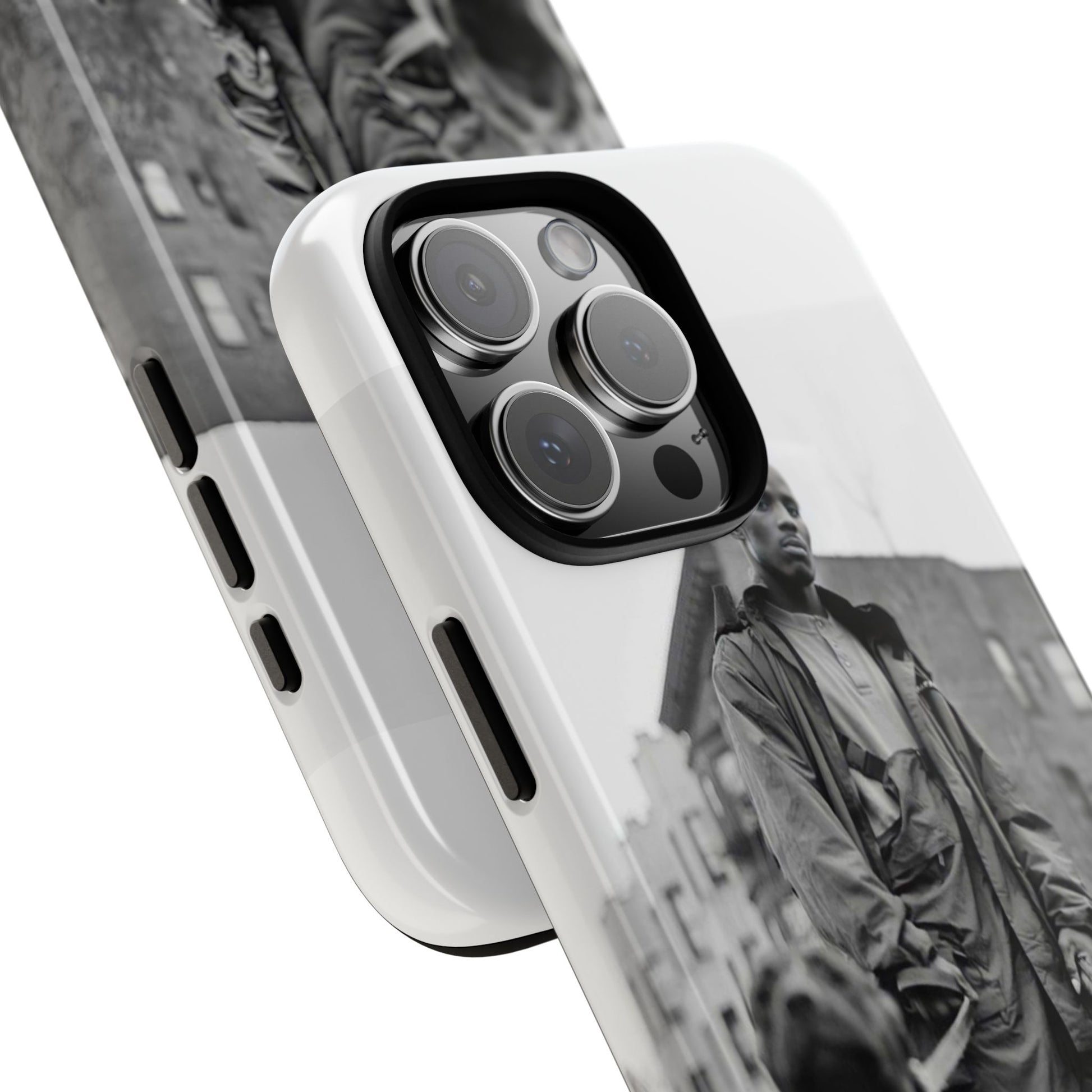 Black & White DMX Tough Phone Case, Urban Style Cover, Pet Lover Gift, Trendy Cell Phone Accessory, Durable Protection