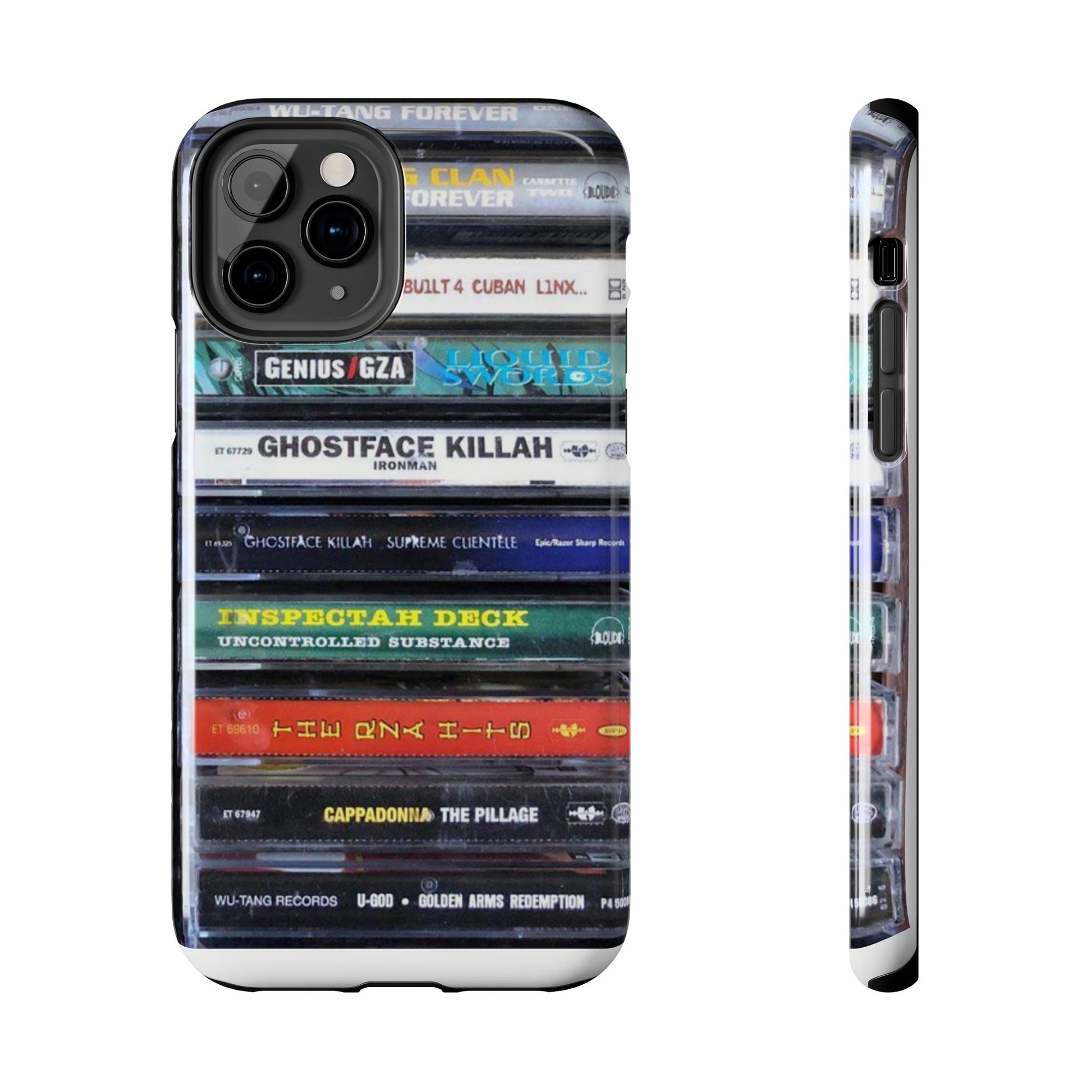Hip Hop Music Cassette Phone Case | Tough Phone Covers for Music Lovers, Wu solo albums Gifts, Rap Phone Accessories