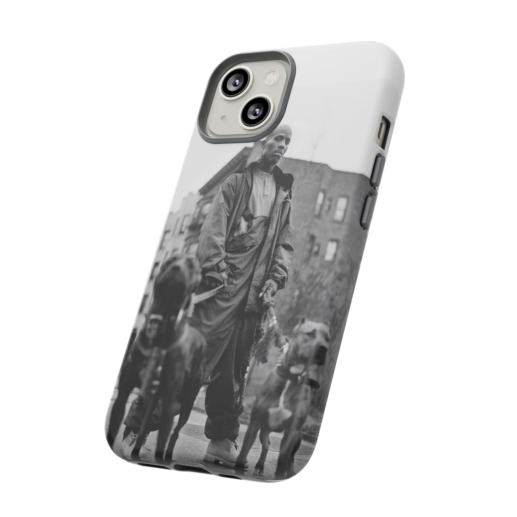Black & White DMX Tough Phone Case, Urban Style Cover, Pet Lover Gift, Trendy Cell Phone Accessory, Durable Protection
