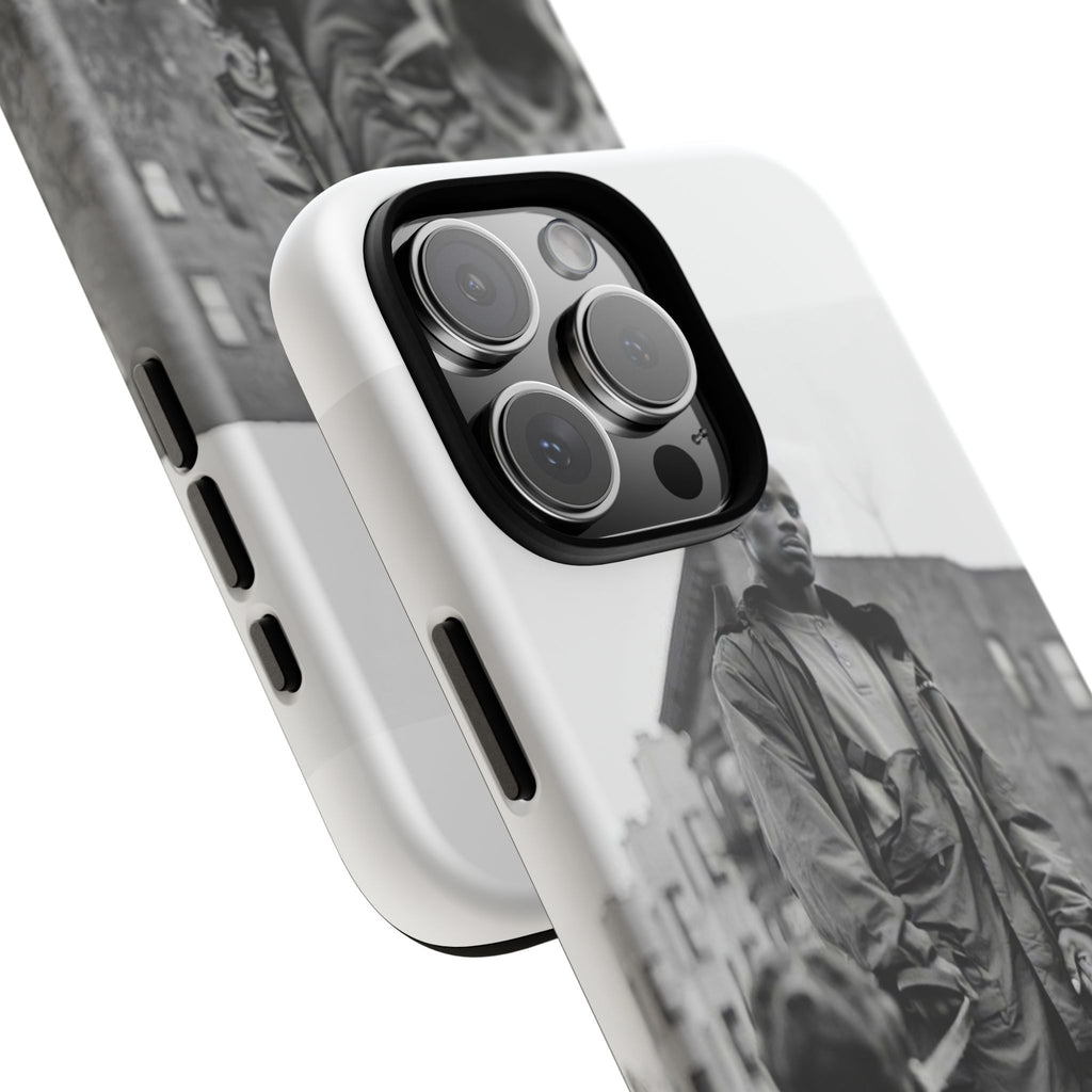 Black & White DMX Tough Phone Case, Urban Style Cover, Pet Lover Gift, Trendy Cell Phone Accessory, Durable Protection