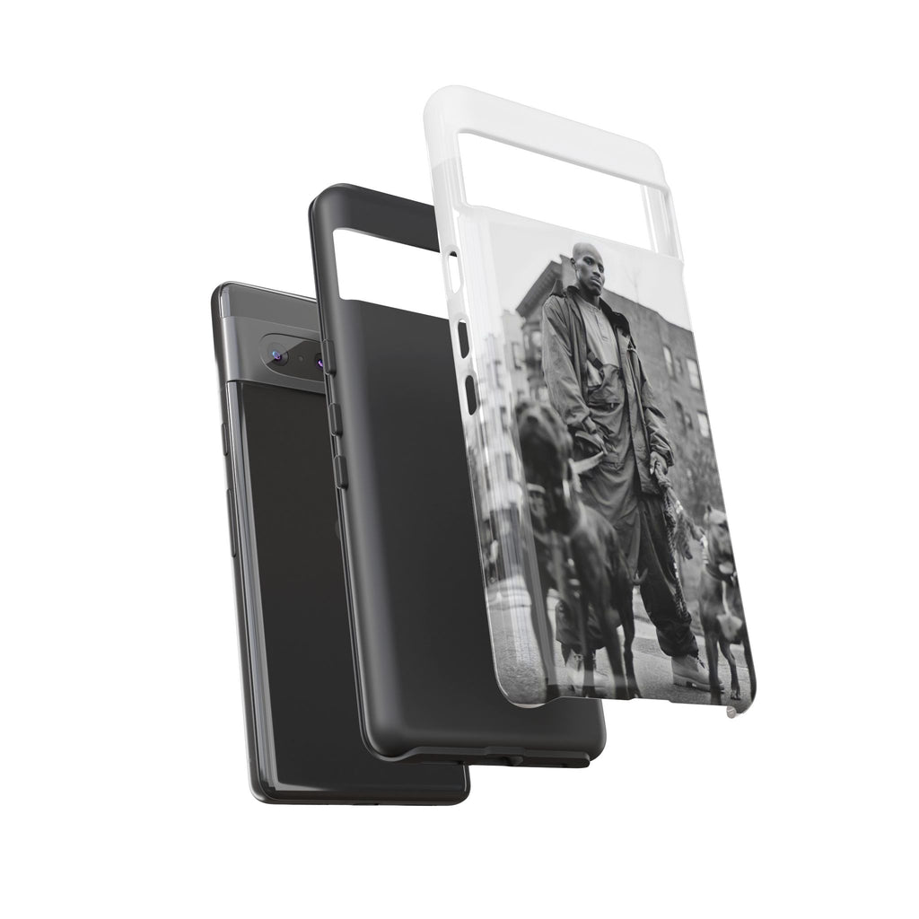 Black & White DMX Tough Phone Case, Urban Style Cover, Pet Lover Gift, Trendy Cell Phone Accessory, Durable Protection