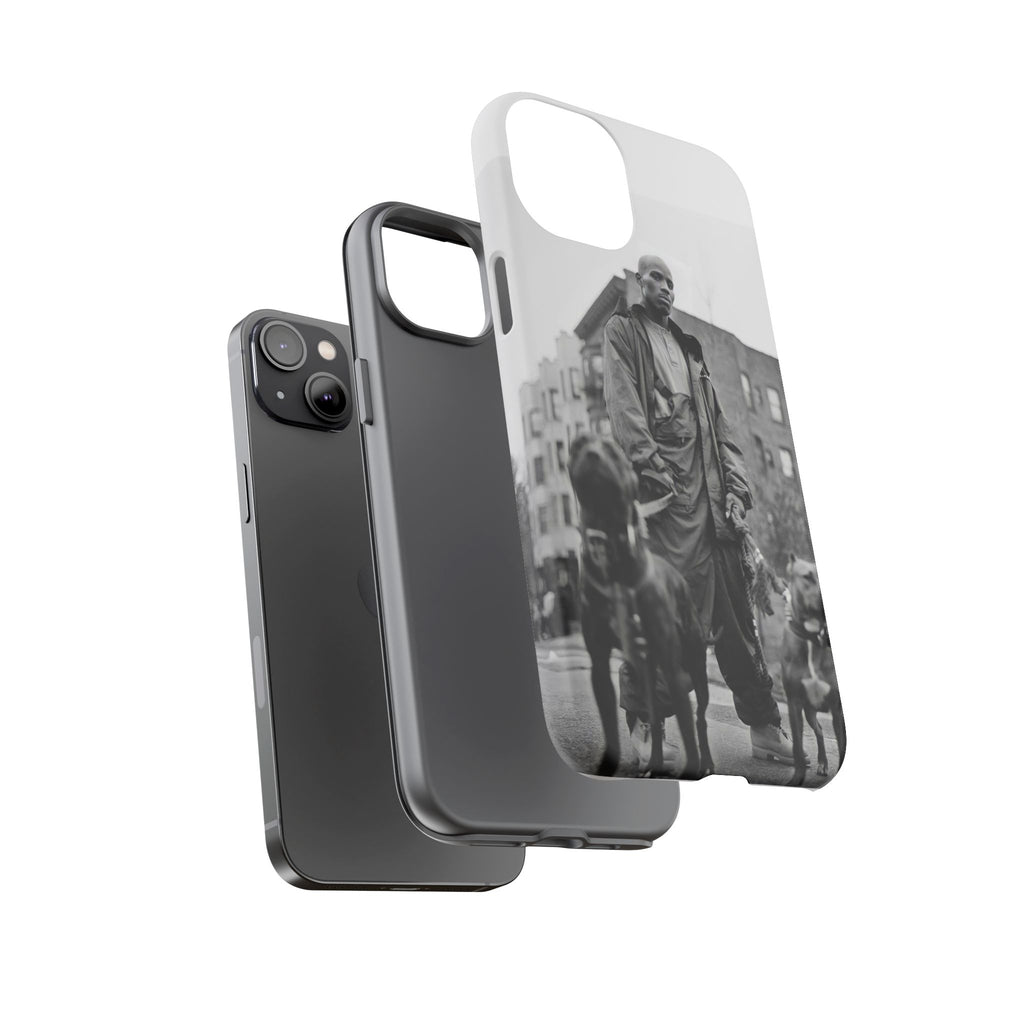 Black & White DMX Tough Phone Case, Urban Style Cover, Pet Lover Gift, Trendy Cell Phone Accessory, Durable Protection