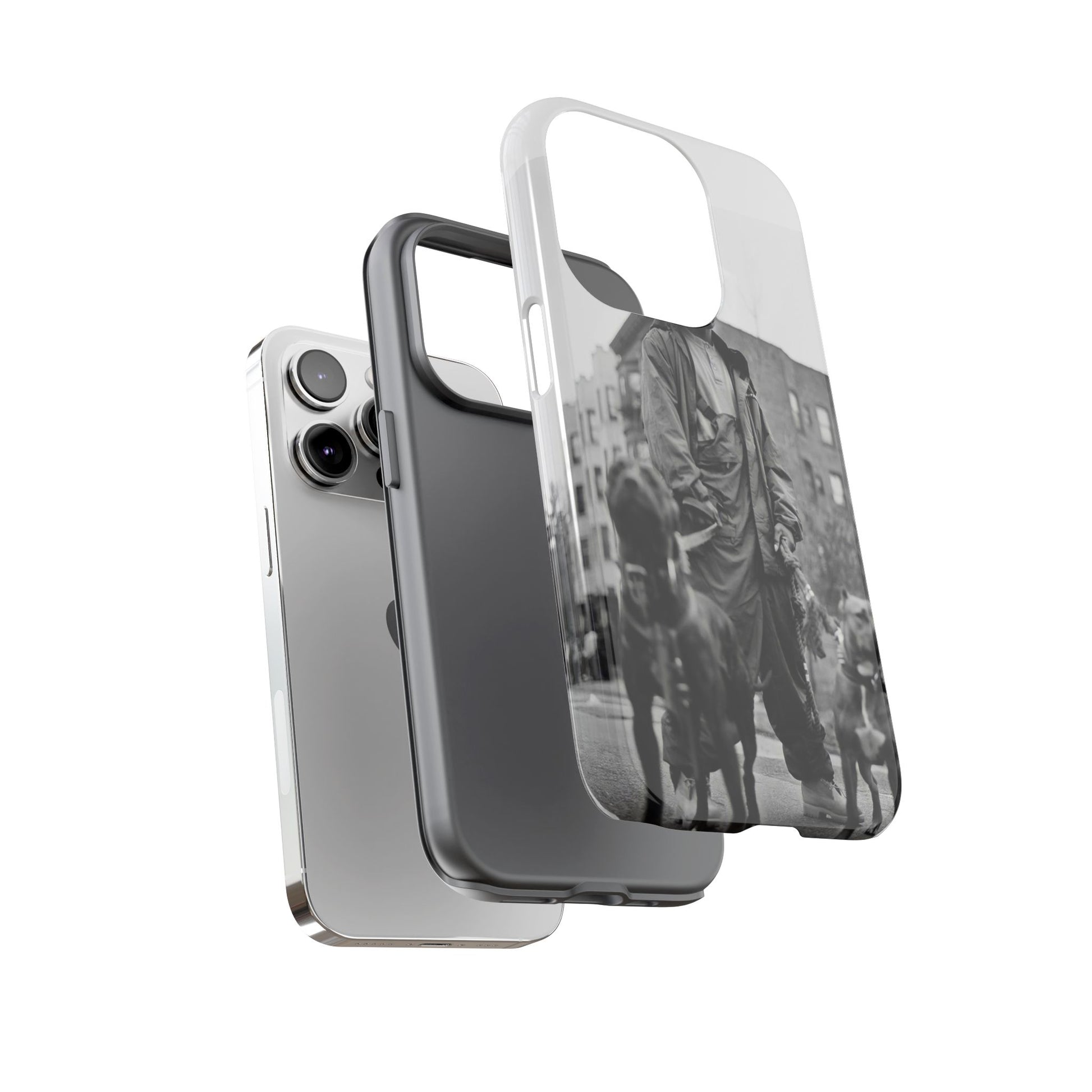 Black & White DMX Tough Phone Case, Urban Style Cover, Pet Lover Gift, Trendy Cell Phone Accessory, Durable Protection