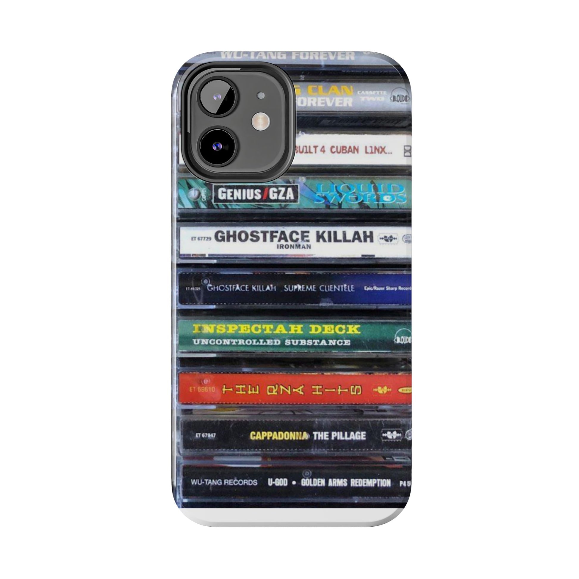 Hip Hop Music Cassette Phone Case | Tough Phone Covers for Music Lovers, Wu solo albums Gifts, Rap Phone Accessories