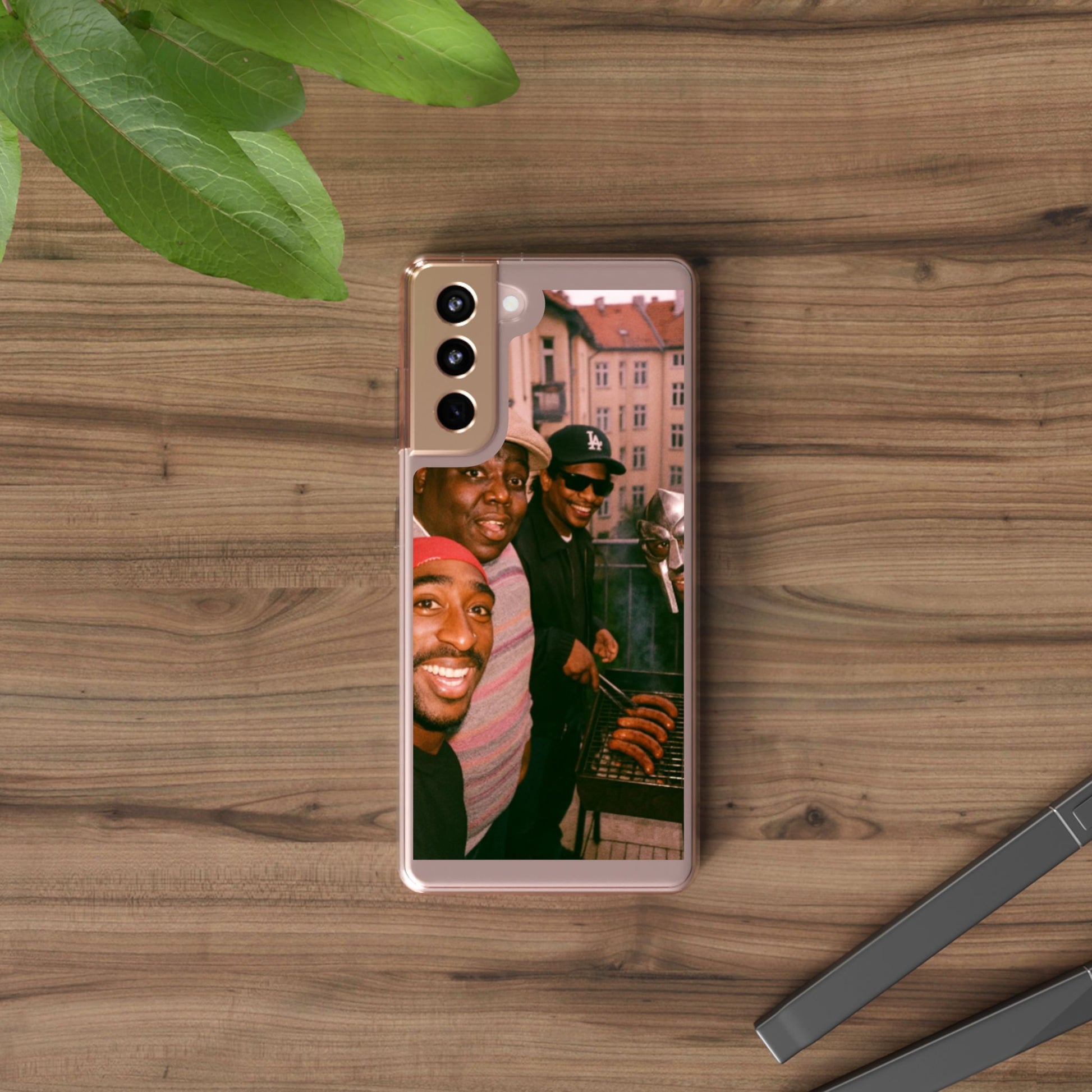 Hip-Hop Legends Clear Case for iPhone, Vintage Rapper Phone Cover, Clear TPU Case, Music Lover Gift, Pop Culture Accessories