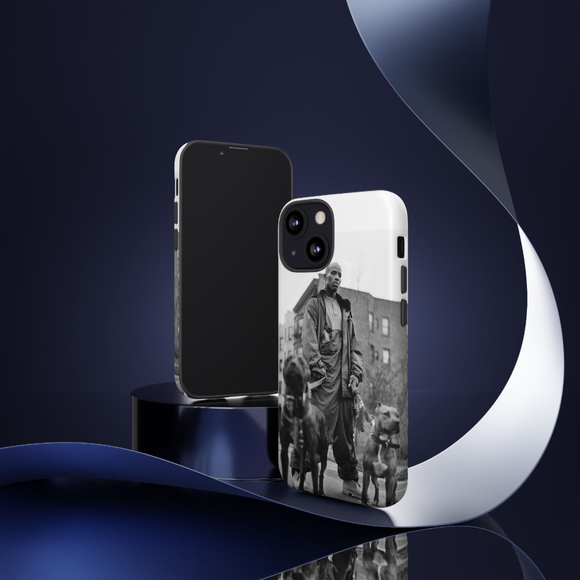 Black & White DMX Tough Phone Case, Urban Style Cover, Pet Lover Gift, Trendy Cell Phone Accessory, Durable Protection
