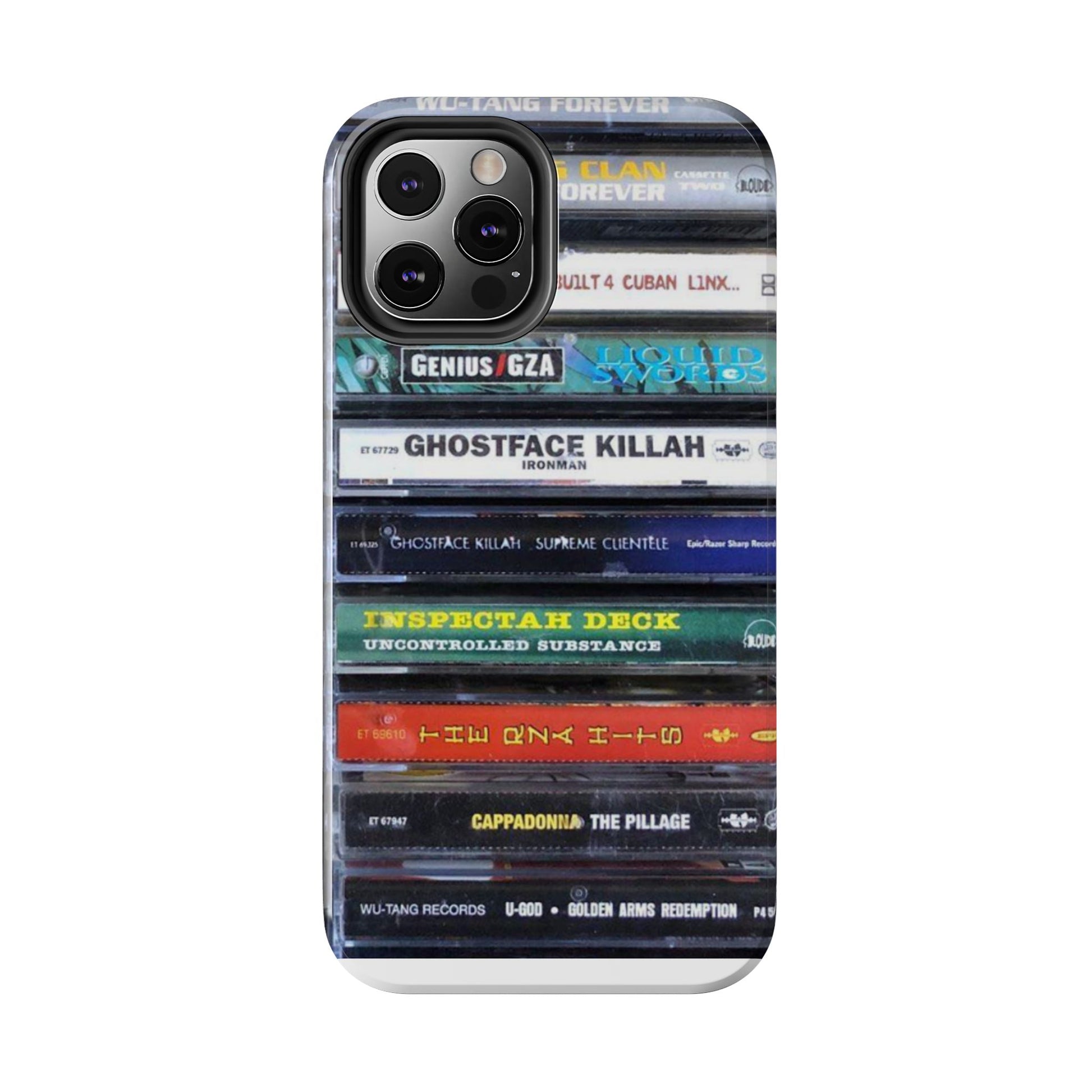 Hip Hop Music Cassette Phone Case | Tough Phone Covers for Music Lovers, Wu solo albums Gifts, Rap Phone Accessories