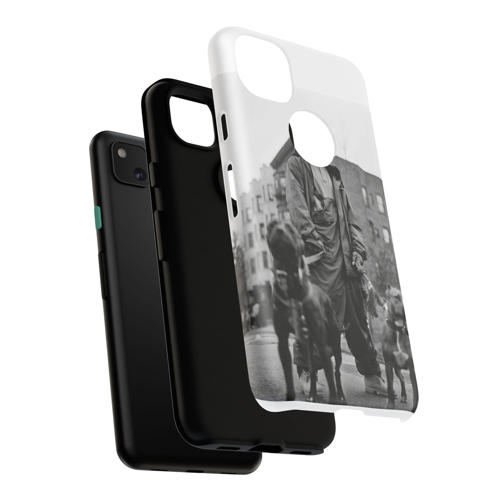 Black & White DMX Tough Phone Case, Urban Style Cover, Pet Lover Gift, Trendy Cell Phone Accessory, Durable Protection