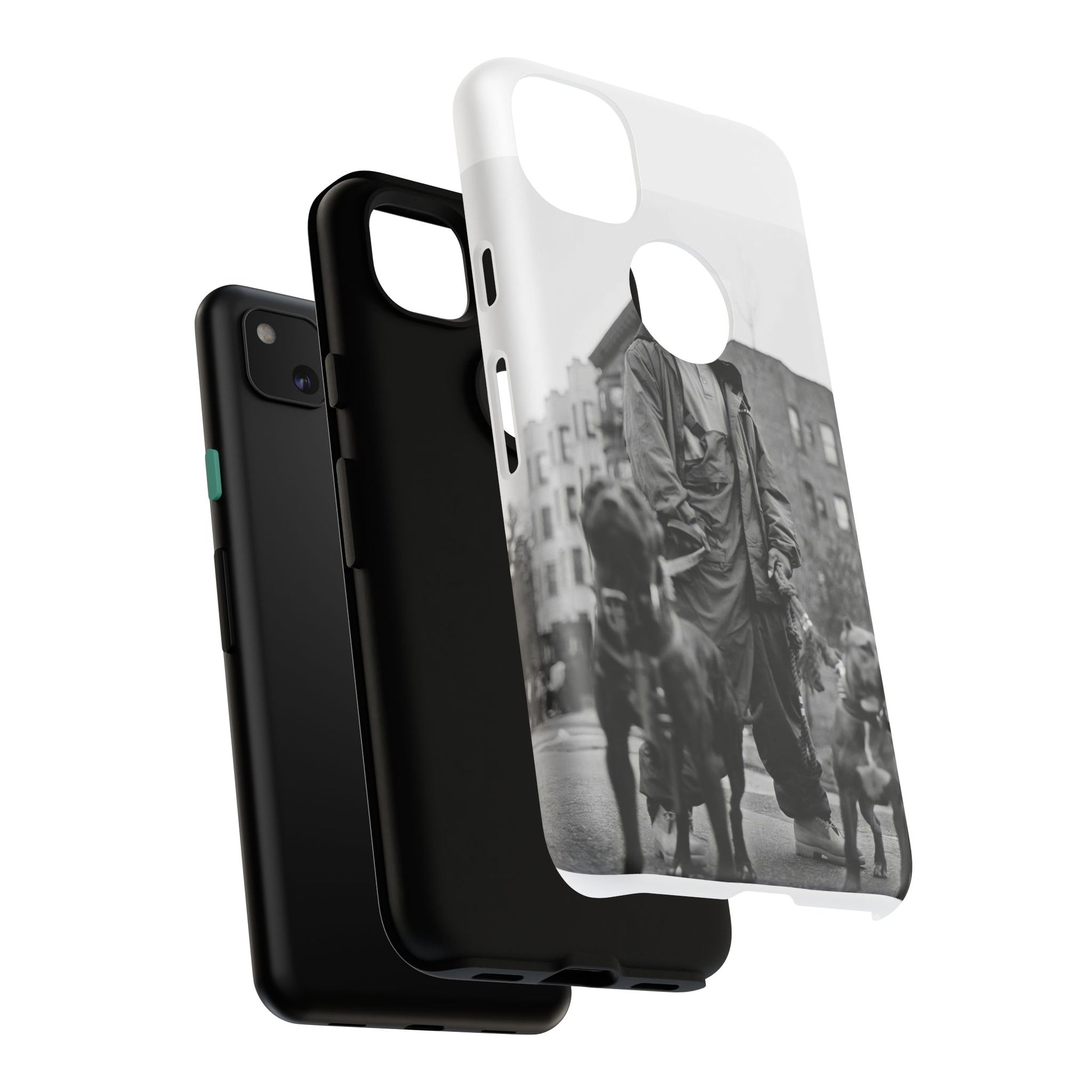 Black & White DMX Tough Phone Case, Urban Style Cover, Pet Lover Gift, Trendy Cell Phone Accessory, Durable Protection