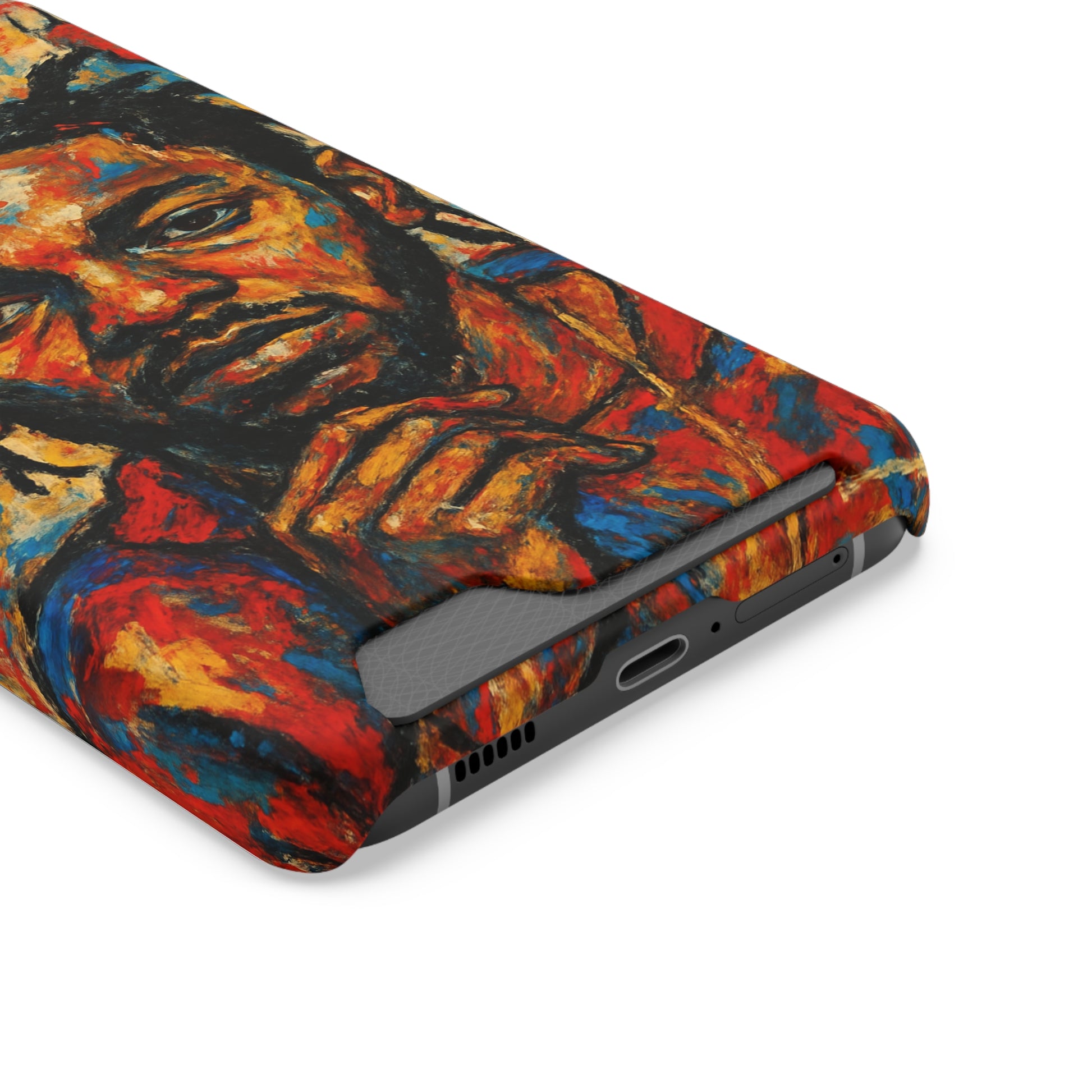 Kendrick Lamar Phone Case, Artistic Basquiat Style Card Holder Cover, Gift for Hip-Hop Fans, K Dot Unique Phone Accessory, Music Lover Essential