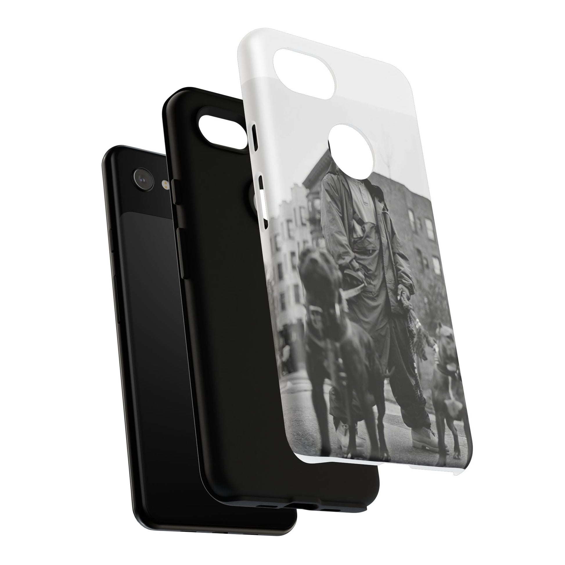 Black & White DMX Tough Phone Case, Urban Style Cover, Pet Lover Gift, Trendy Cell Phone Accessory, Durable Protection