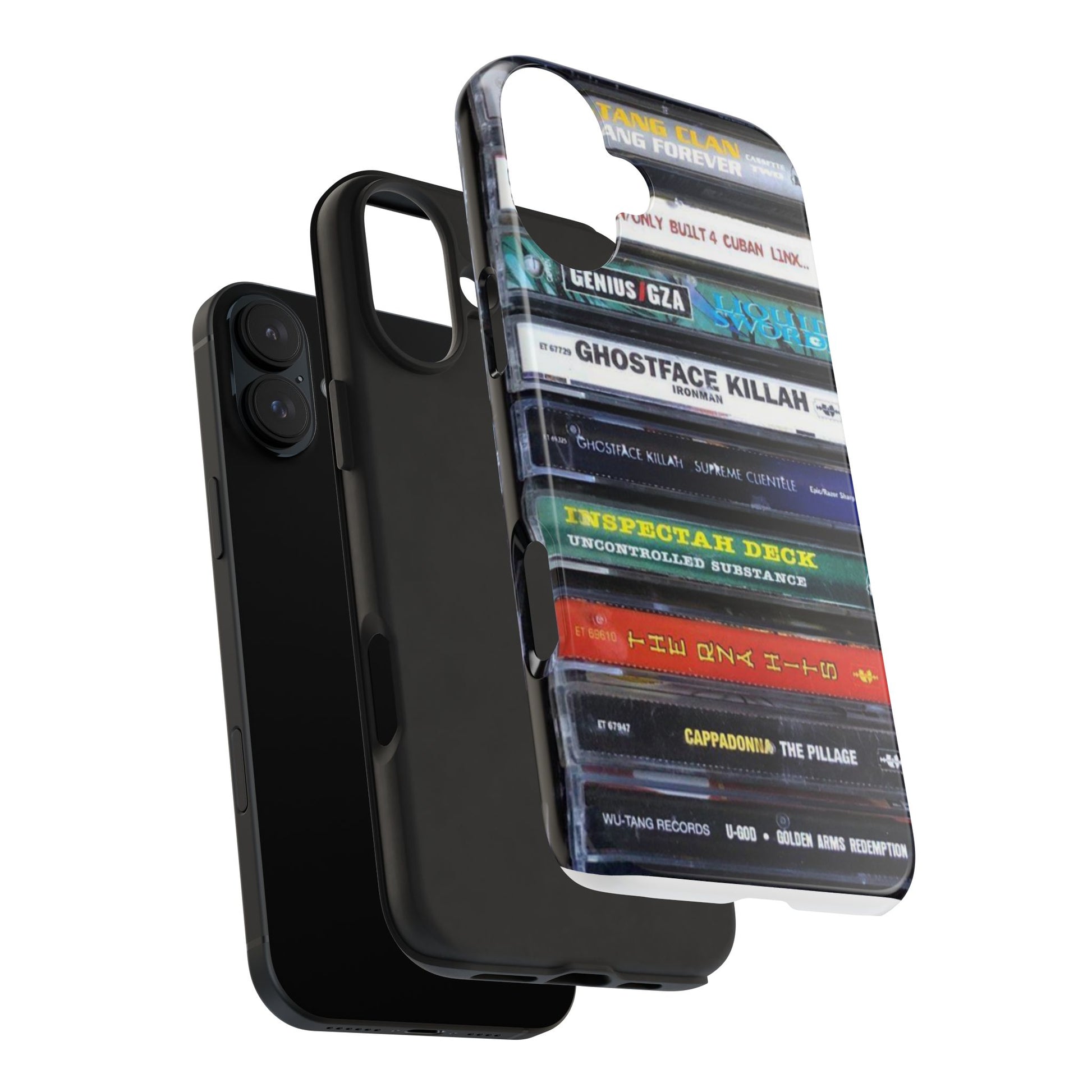 Hip Hop Music Cassette Phone Case | Tough Phone Covers for Music Lovers, Wu solo albums Gifts, Rap Phone Accessories