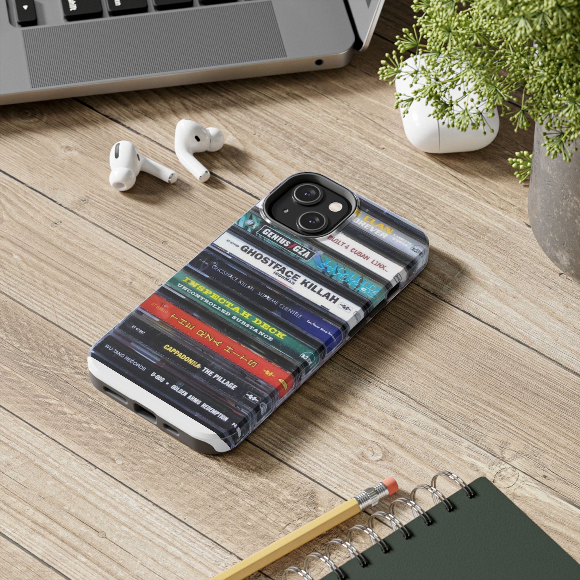 Hip Hop Music Cassette Phone Case | Tough Phone Covers for Music Lovers, Wu solo albums Gifts, Rap Phone Accessories