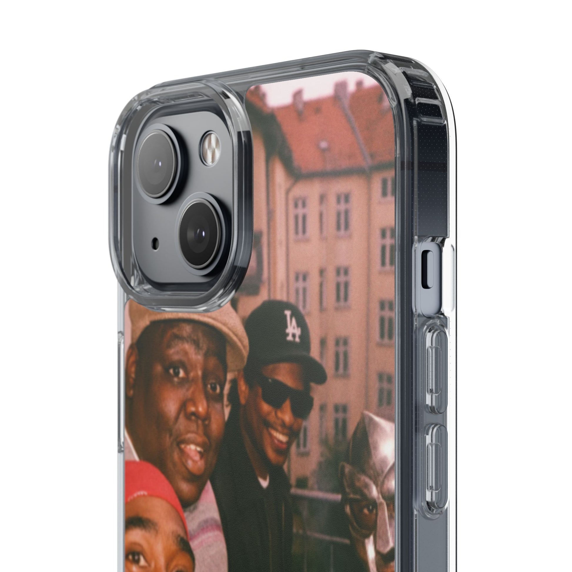 Hip-Hop Legends Clear Case for iPhone, Vintage Rapper Phone Cover, Clear TPU Case, Music Lover Gift, Pop Culture Accessories