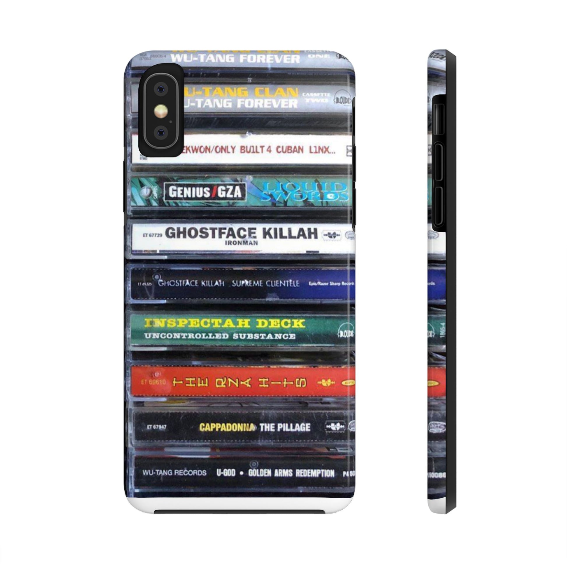 Hip Hop Music Cassette Phone Case | Tough Phone Covers for Music Lovers, Wu solo albums Gifts, Rap Phone Accessories