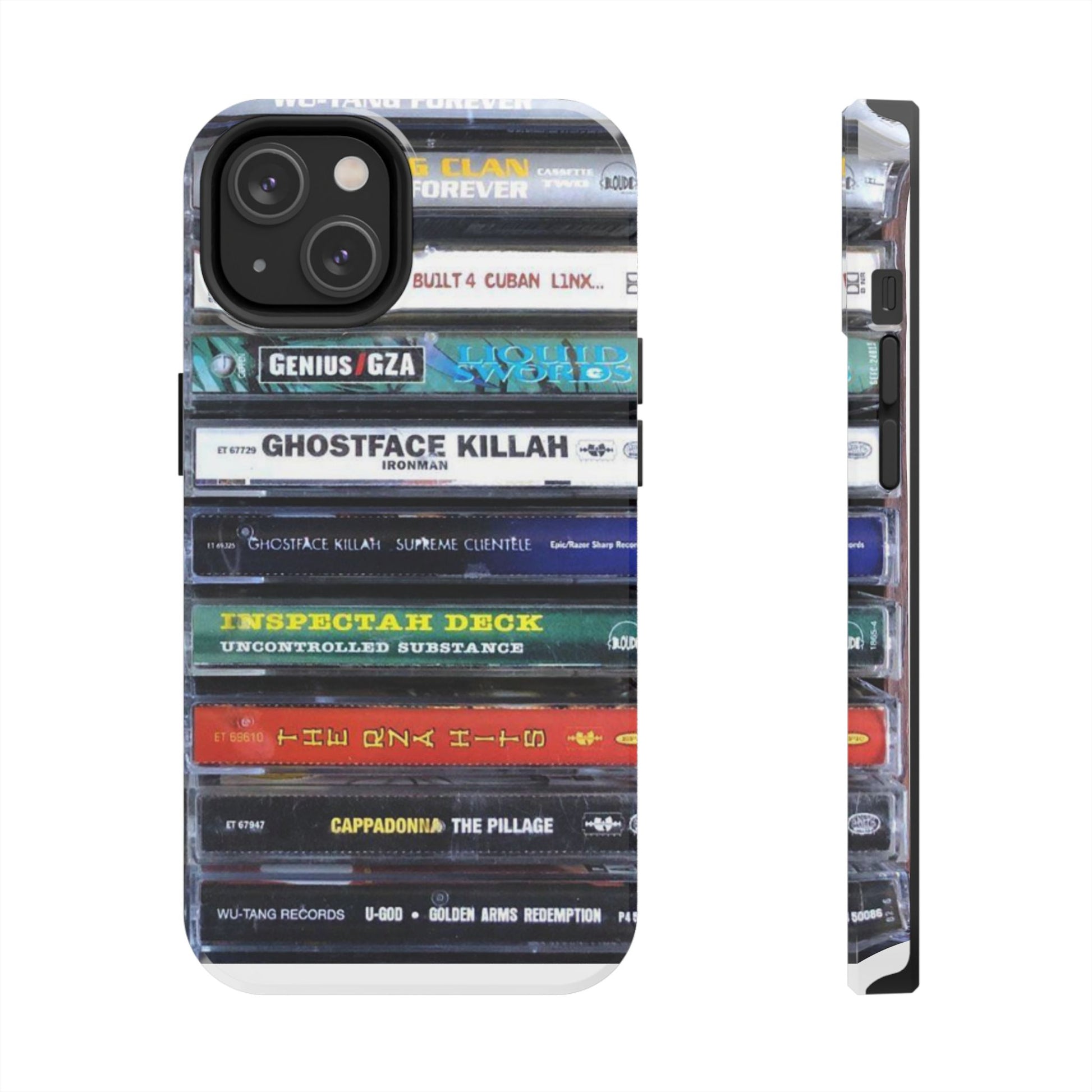Hip Hop Music Cassette Phone Case | Tough Phone Covers for Music Lovers, Wu solo albums Gifts, Rap Phone Accessories