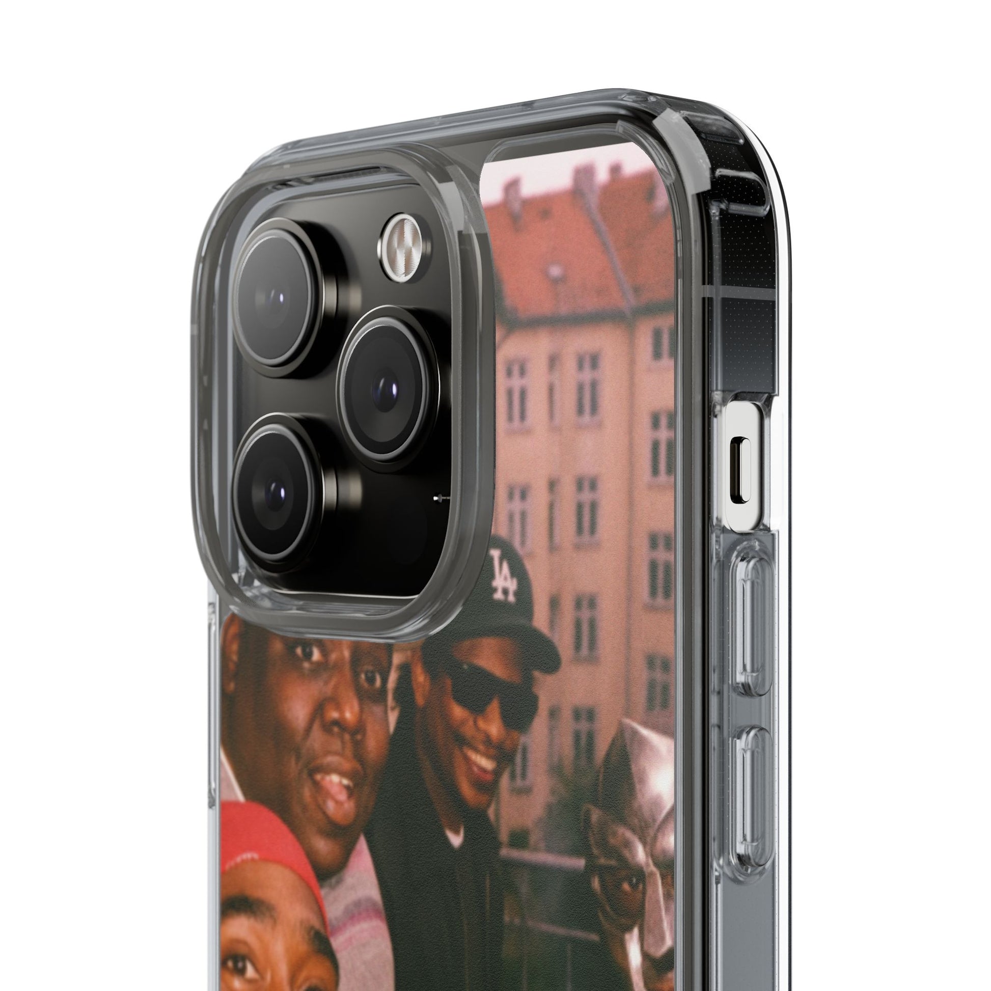 Hip-Hop Legends Clear Case for iPhone, Vintage Rapper Phone Cover, Clear TPU Case, Music Lover Gift, Pop Culture Accessories