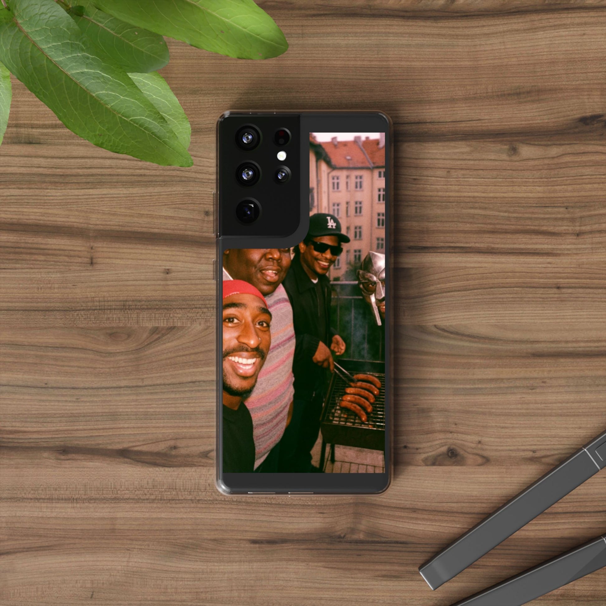 Hip-Hop Legends Clear Case for iPhone, Vintage Rapper Phone Cover, Clear TPU Case, Music Lover Gift, Pop Culture Accessories