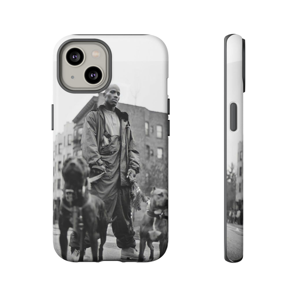 Black & White DMX Tough Phone Case, Urban Style Cover, Pet Lover Gift, Trendy Cell Phone Accessory, Durable Protection