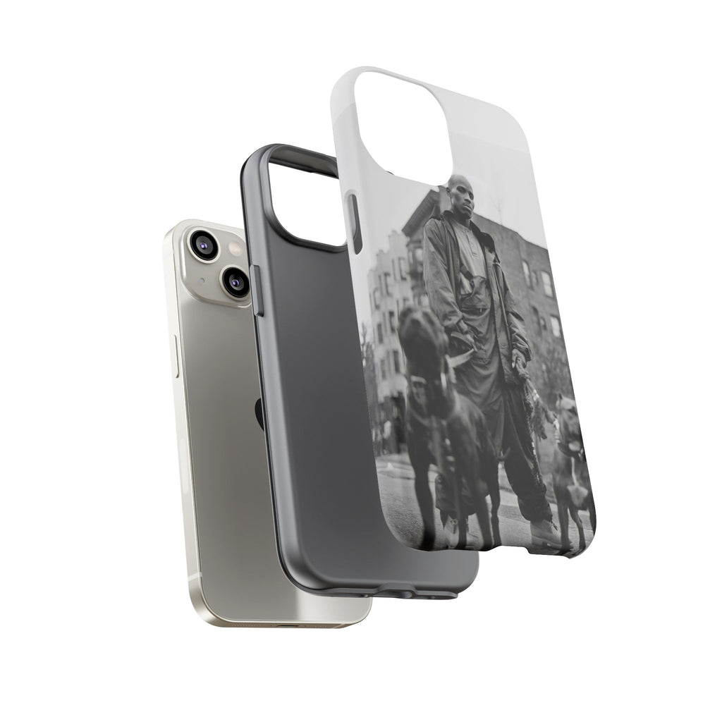 Black & White DMX Tough Phone Case, Urban Style Cover, Pet Lover Gift, Trendy Cell Phone Accessory, Durable Protection
