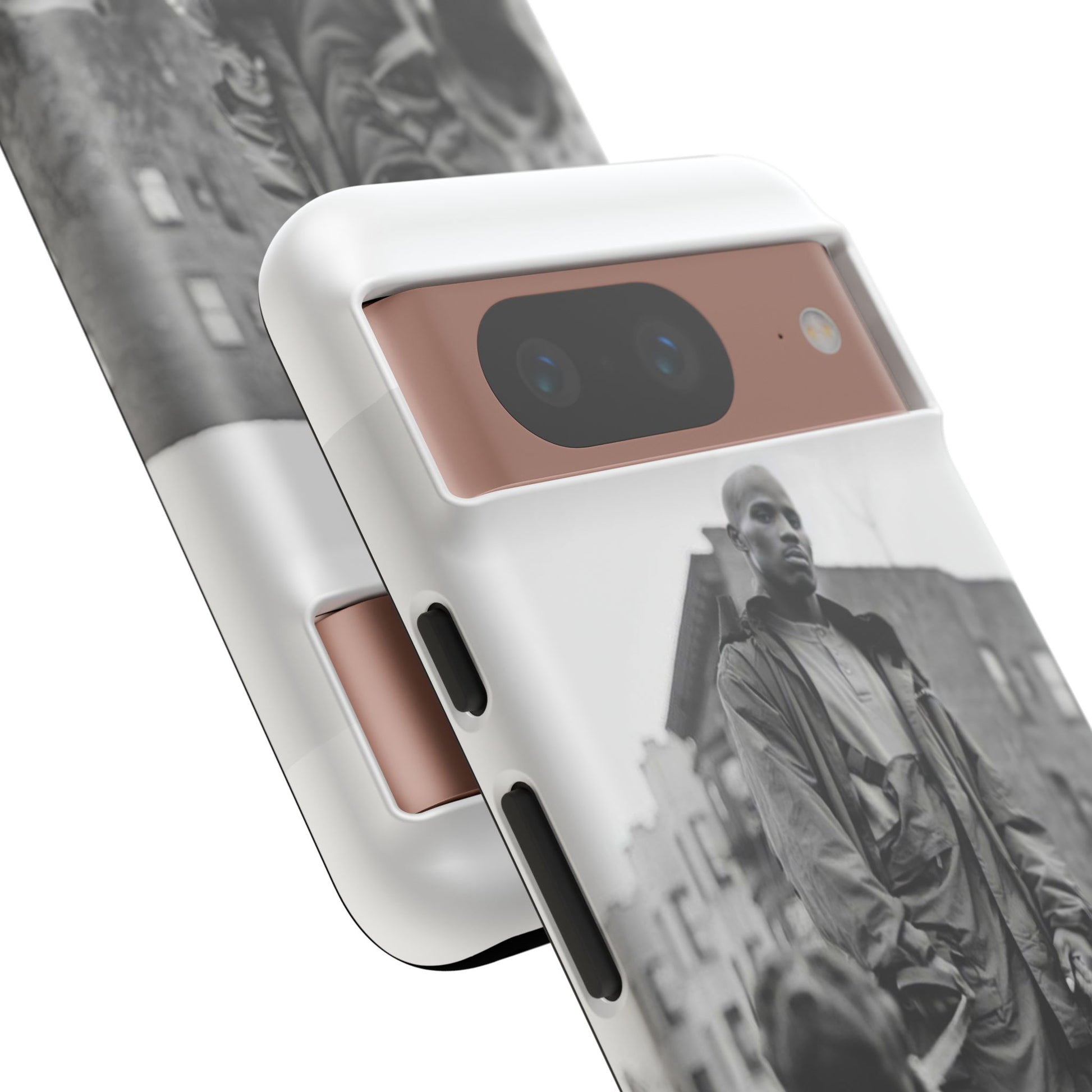 Black & White DMX Tough Phone Case, Urban Style Cover, Pet Lover Gift, Trendy Cell Phone Accessory, Durable Protection