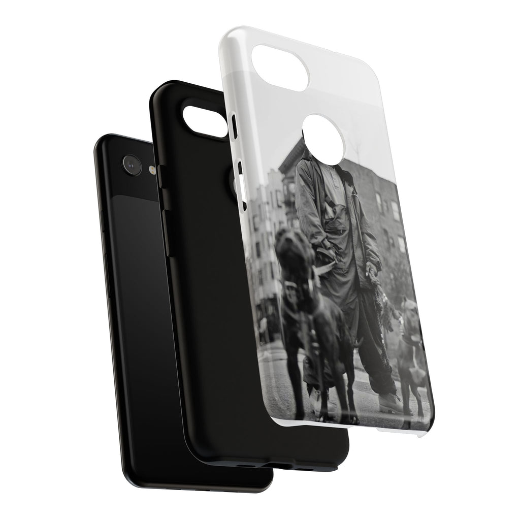 Black & White DMX Tough Phone Case, Urban Style Cover, Pet Lover Gift, Trendy Cell Phone Accessory, Durable Protection