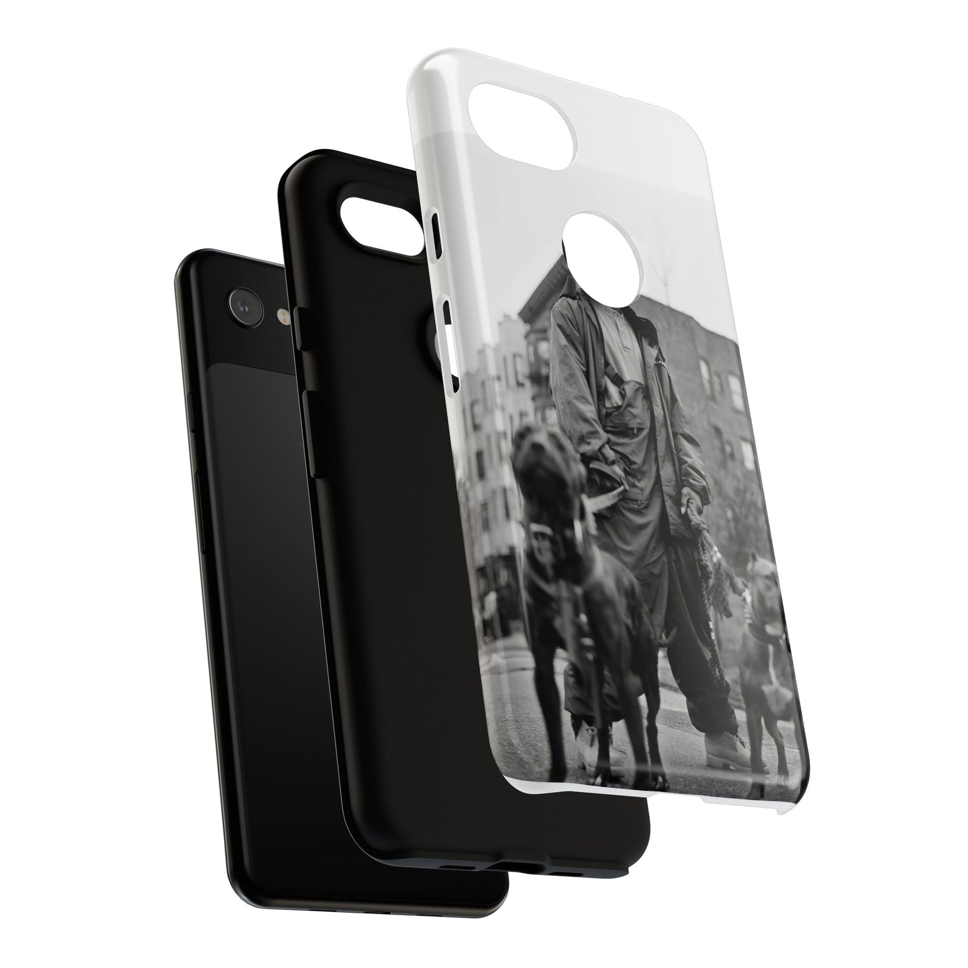 Black & White DMX Tough Phone Case, Urban Style Cover, Pet Lover Gift, Trendy Cell Phone Accessory, Durable Protection